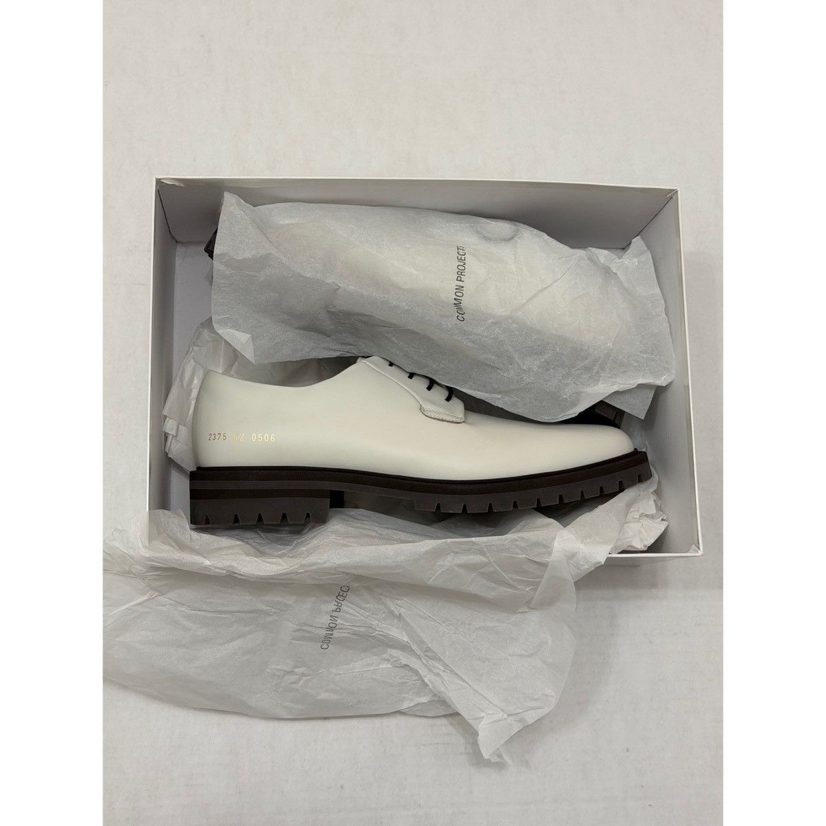 Common Projects COMMON PROJECTS WHITE DERBY SHOES Size US 9 / EU 42 - 2 Thumbnail