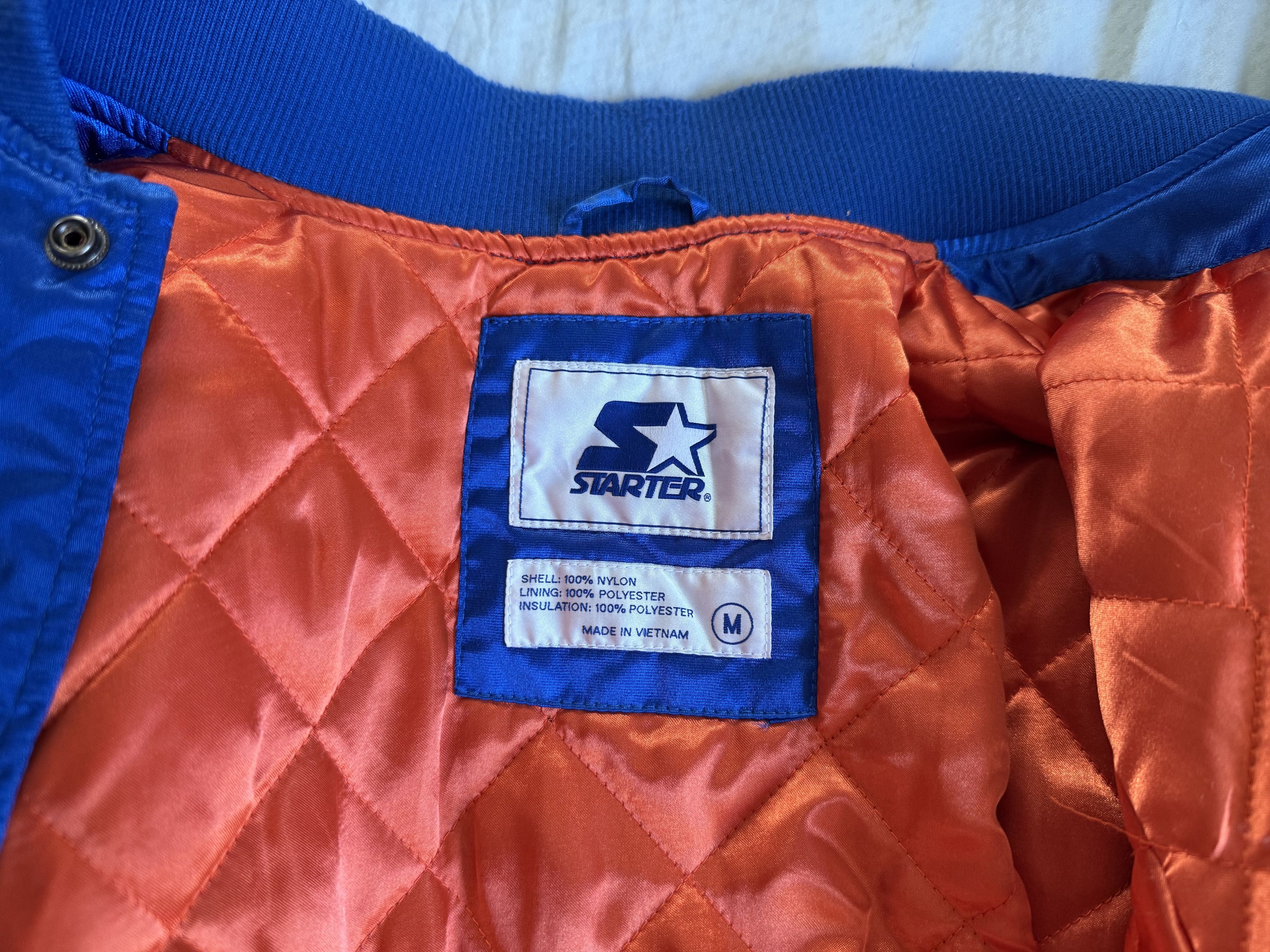 Starter Starter New York Knicks Satin Bomber Jacket Medium Size US M / EU 48-50 / 2 - 4 Thumbnail