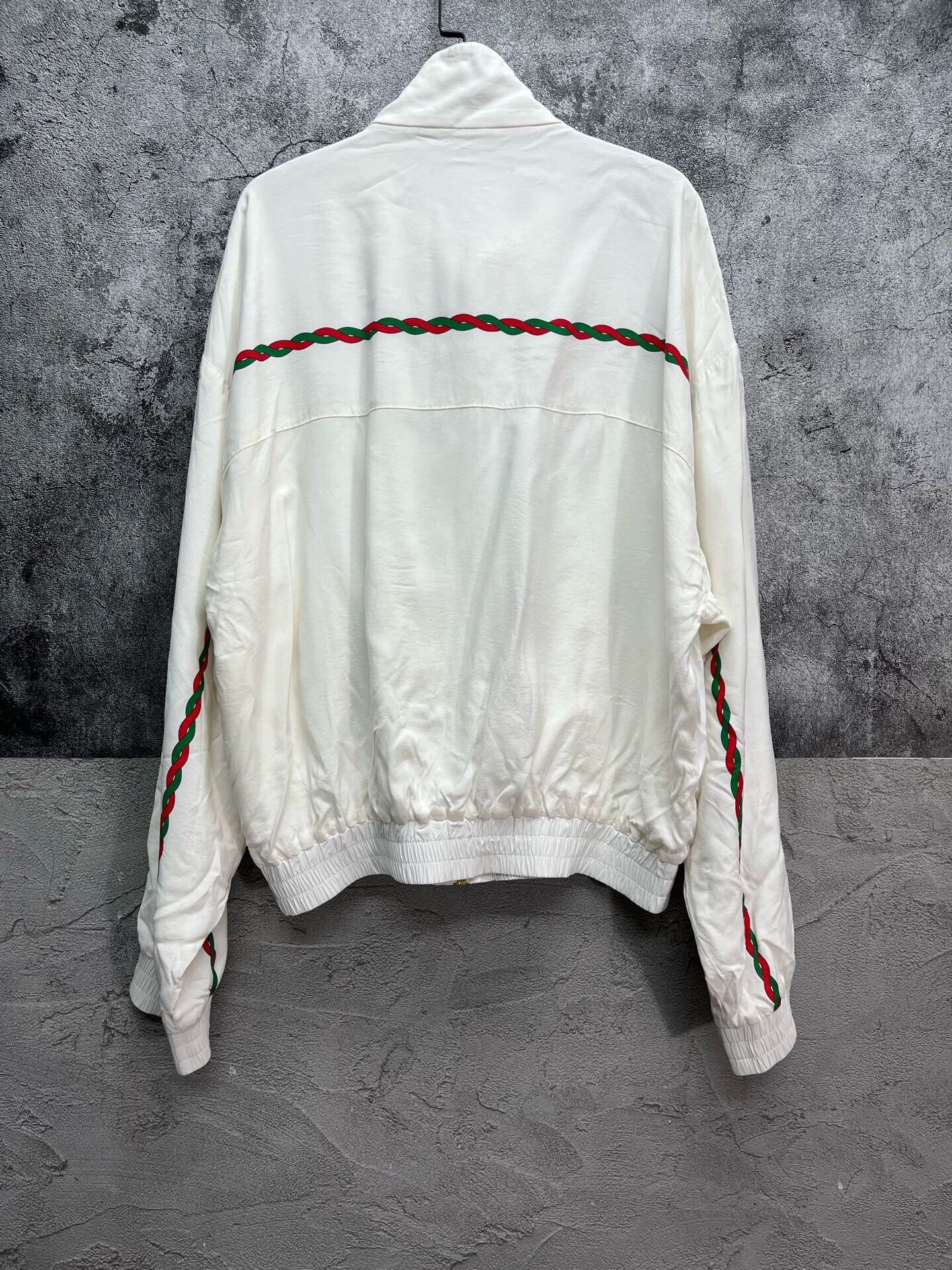 Gucci GUCCI Red Green Stripe Gold Button Jacket 50 Size US M / EU 48-50 / 2 - 8 Thumbnail