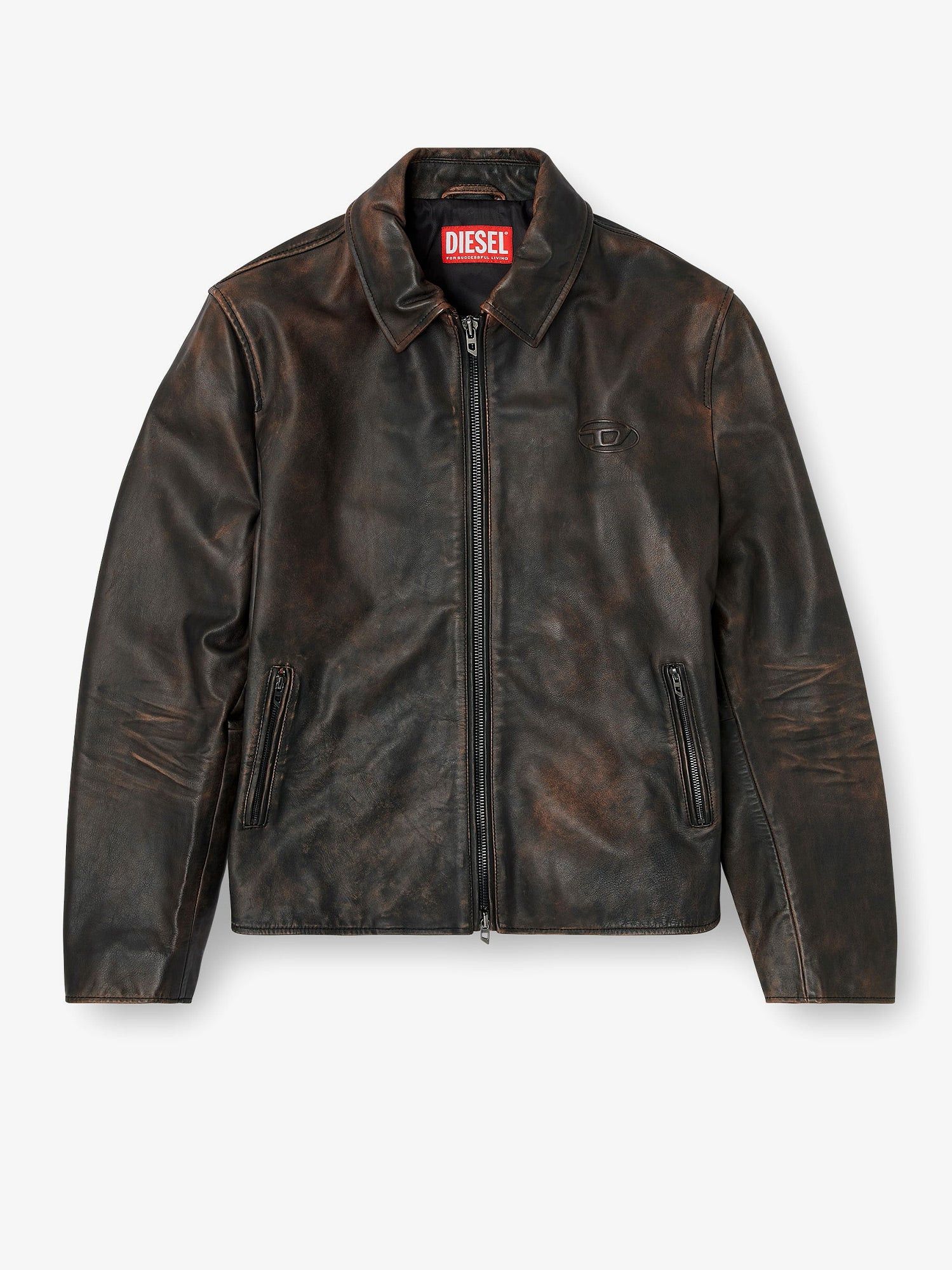 Diesel L-Amar-Wrd Leather Jacket Size US M / EU 48-50 / 2 - 1 Thumbnail