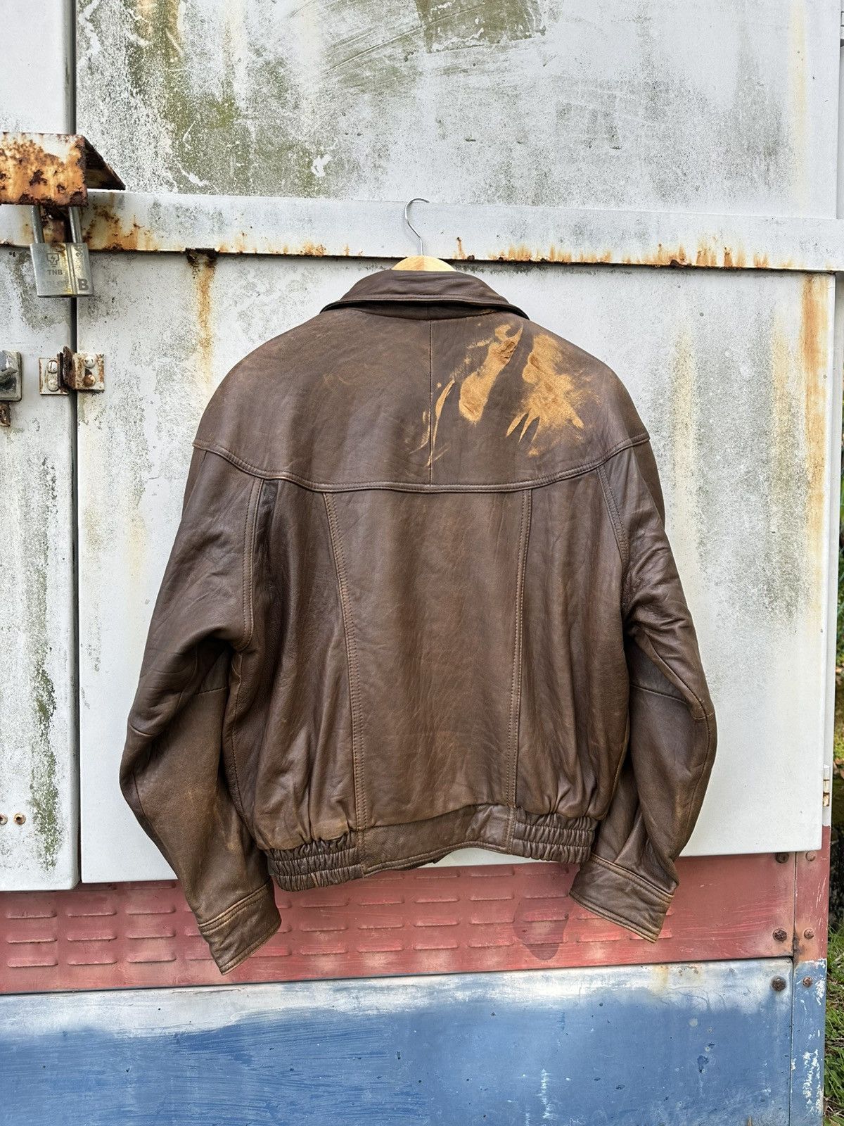 Vintage 🪖Vintage Aviator Leather Bomber Jacket Size US M / EU 48-50 / 2 - 9 Thumbnail