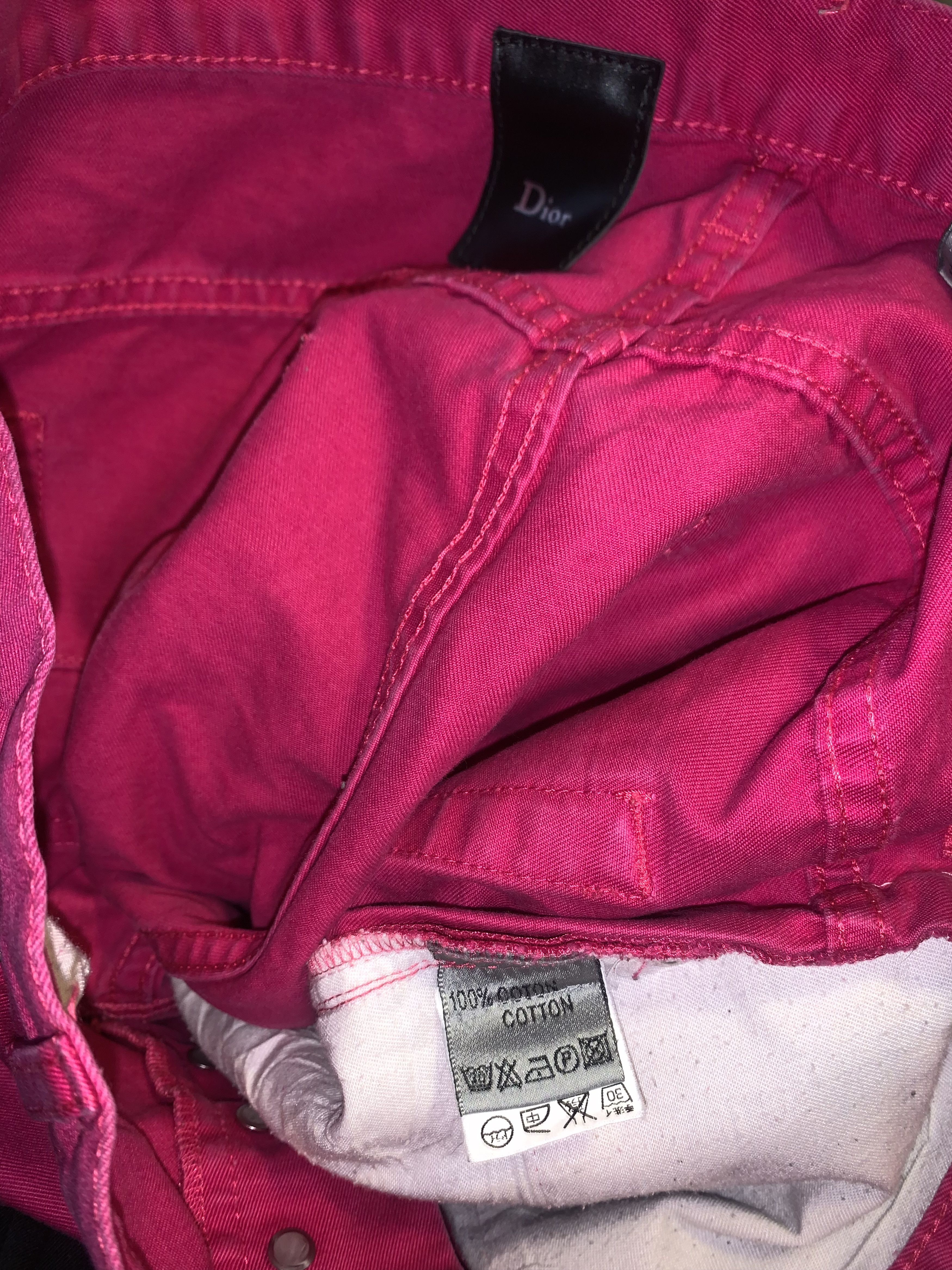 Dior SS05 Dior Homme Fuchsia Jeans Size US 33 - 15 Thumbnail