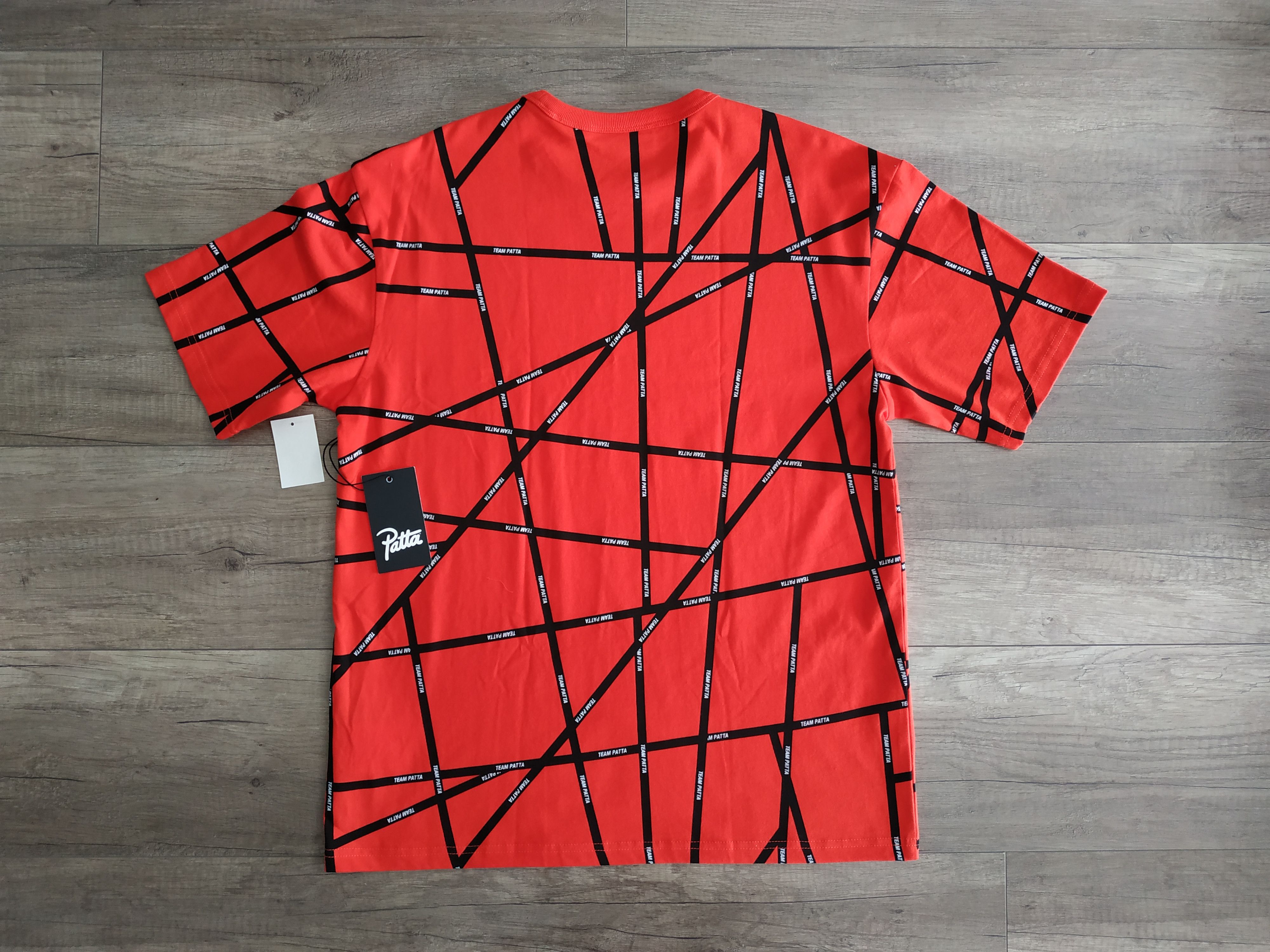 Patta × Vans VANS 'Vault' x PATTA Collabo Men's Red T-shirt, s. MEDIUM Size US M / EU 48-50 / 2 - 4 Thumbnail
