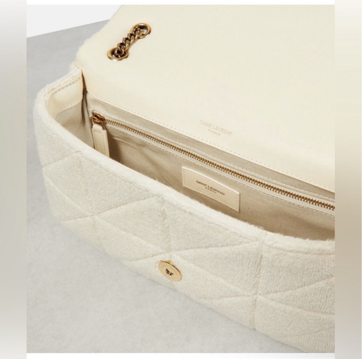 Saint Laurent Paris Authentic Saint Laurent Jamie Chain Ba Rive Gauche in Terry Size ONE SIZE - 9 Thumbnail