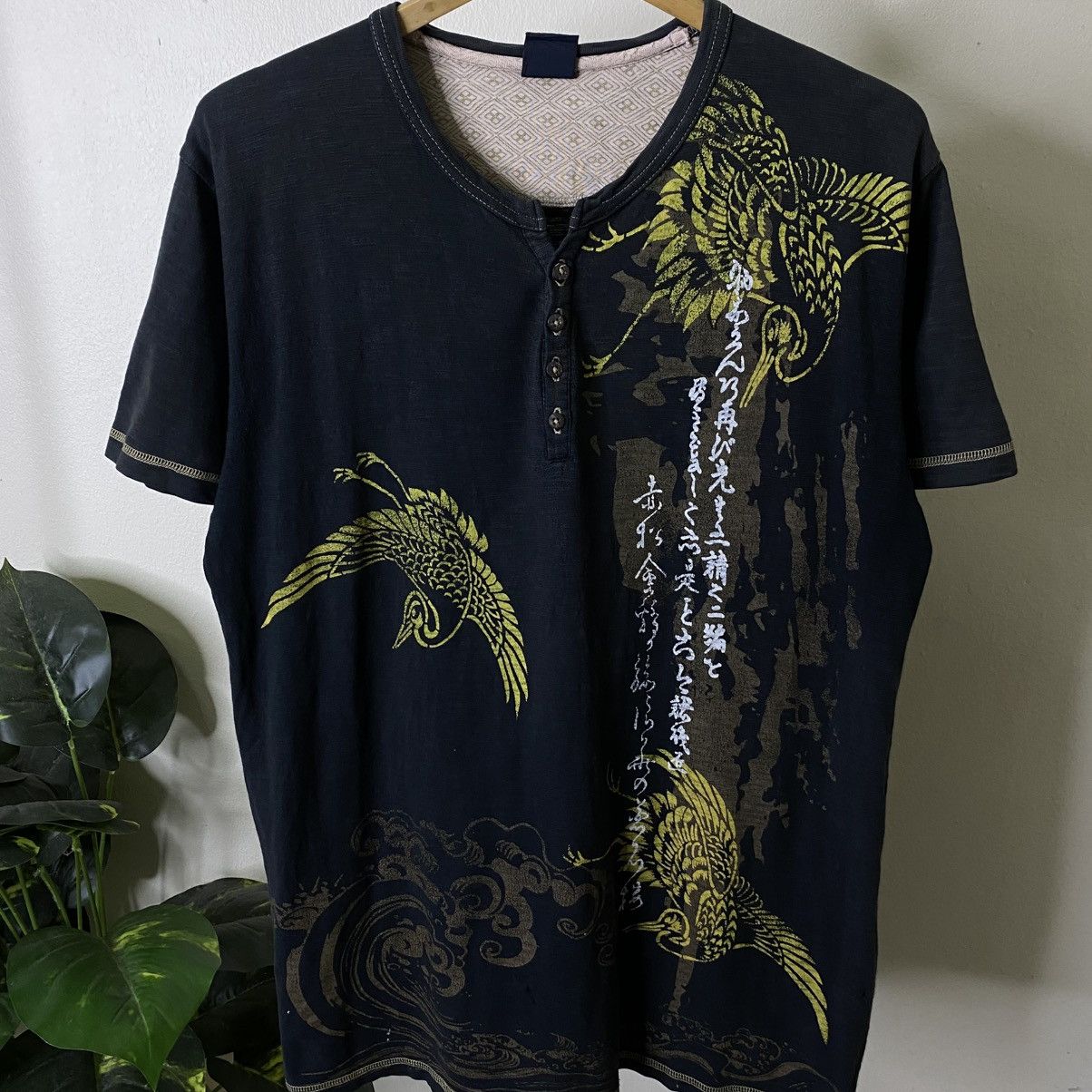Japanese Brand Sukajan Motive Ed Hardy Karakuri Tamashii Style T Shirt Size US L / EU 52-54 / 3 - 2 Thumbnail