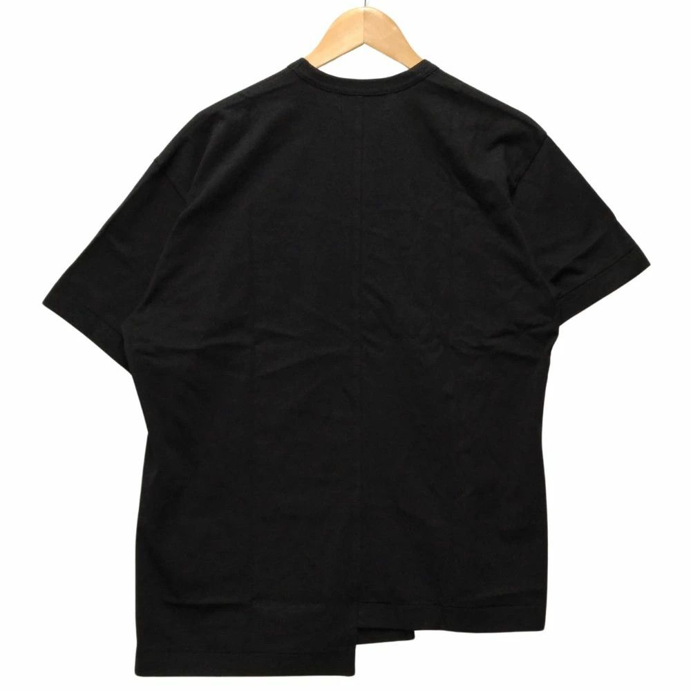Comme des Garcons T-Shirts Asymmetrical Design Logo Print Cotton Black Size US S / EU 44-46 / 1 - 2 Thumbnail