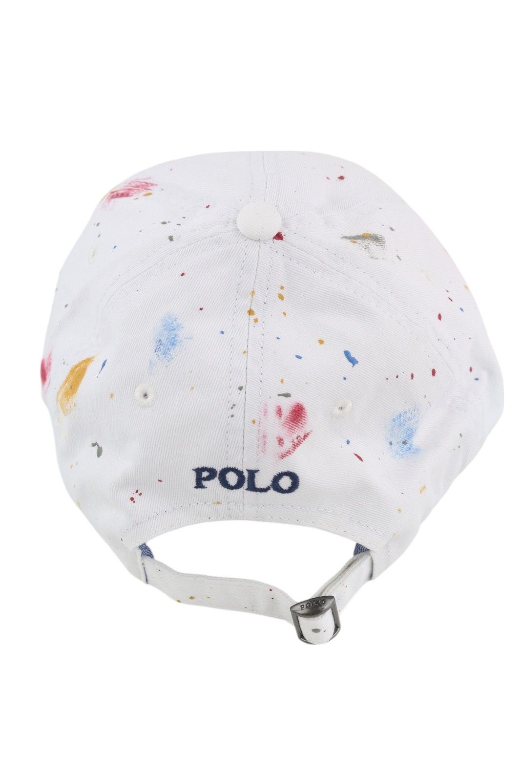 Polo Ralph Lauren 59 CM White Paint Colourful Sport Baseball Cap 84676 Size ONE SIZE - 6 Thumbnail