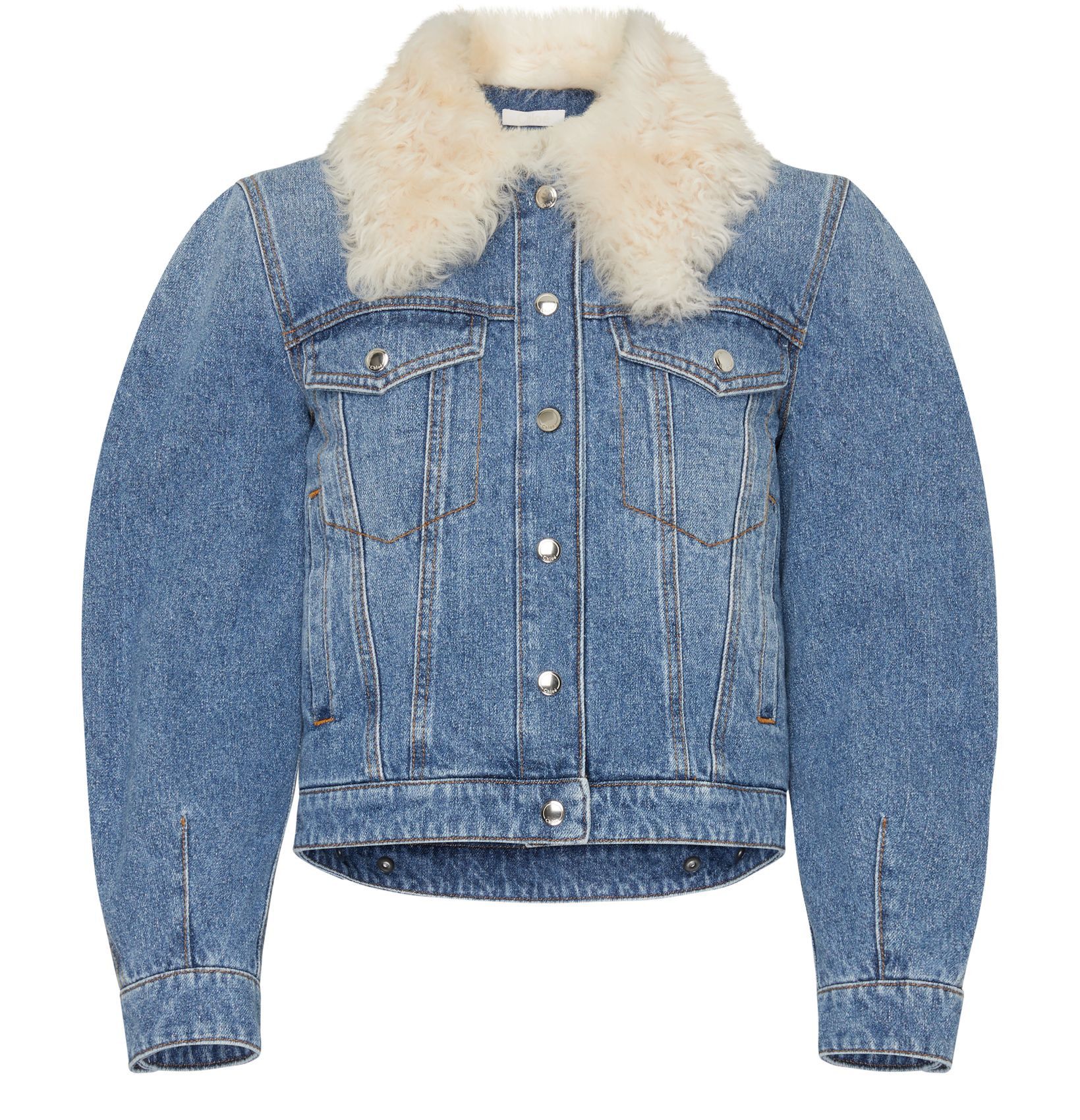 Chloe oc11z0525 Denim Jacket in Blue Size M / US 6-8 / IT 42-44 - 1 Thumbnail