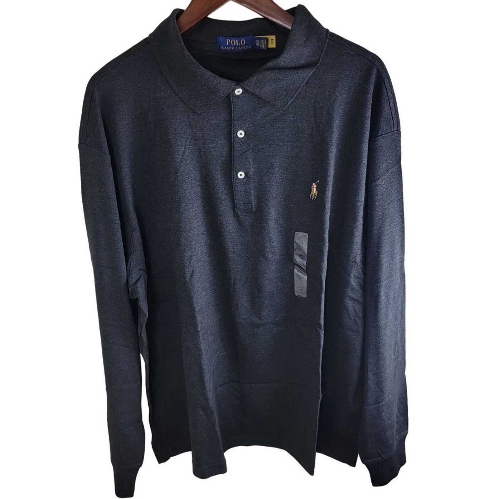 Polo Ralph Lauren Polo Ralph Lauren Flesh Pony Logo Longsleeve Polo Shirt 4XLT Size US XXL / EU 58 / 5 - 1 Thumbnail