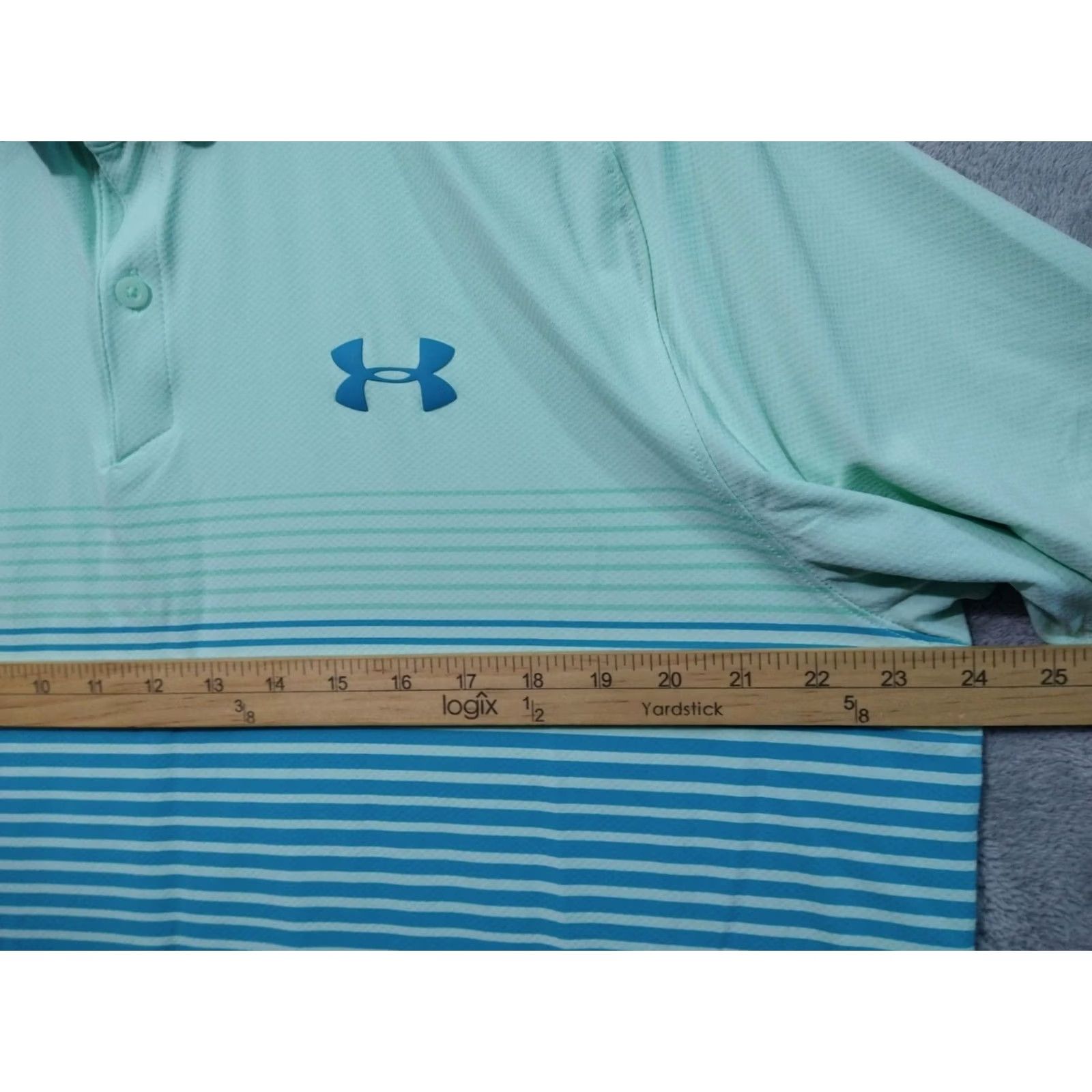 Under Armour Under Armour Shirt Mens Large Green Golf Polo Loose HeatGear Short Sleeve Size US XL / EU 56 / 4 - 4 Thumbnail