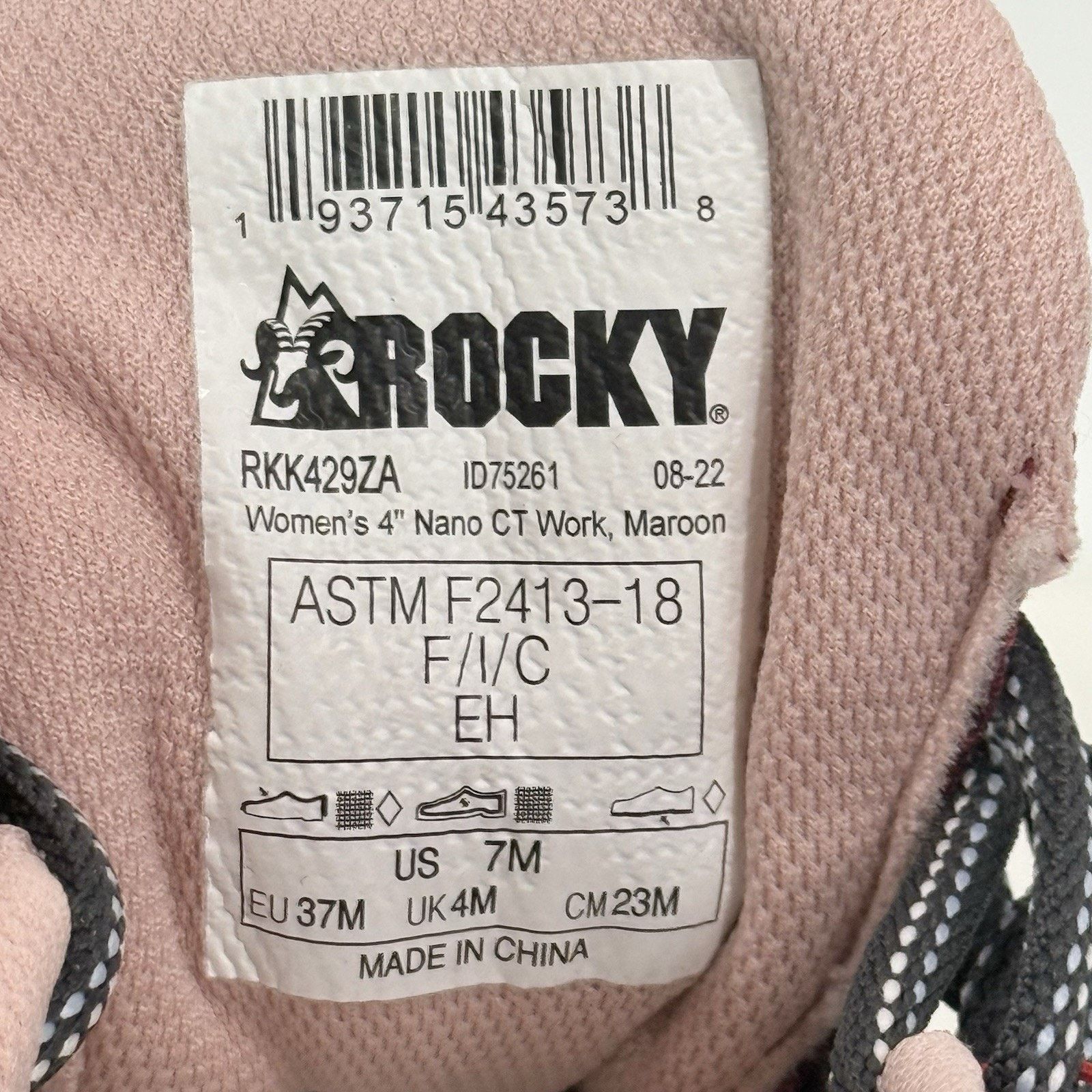 Rocky Rocky SR Athletic Work Comp Toe RkK429ZA Wo’s Size 7M Size US 7 / IT 37 - 14 Thumbnail