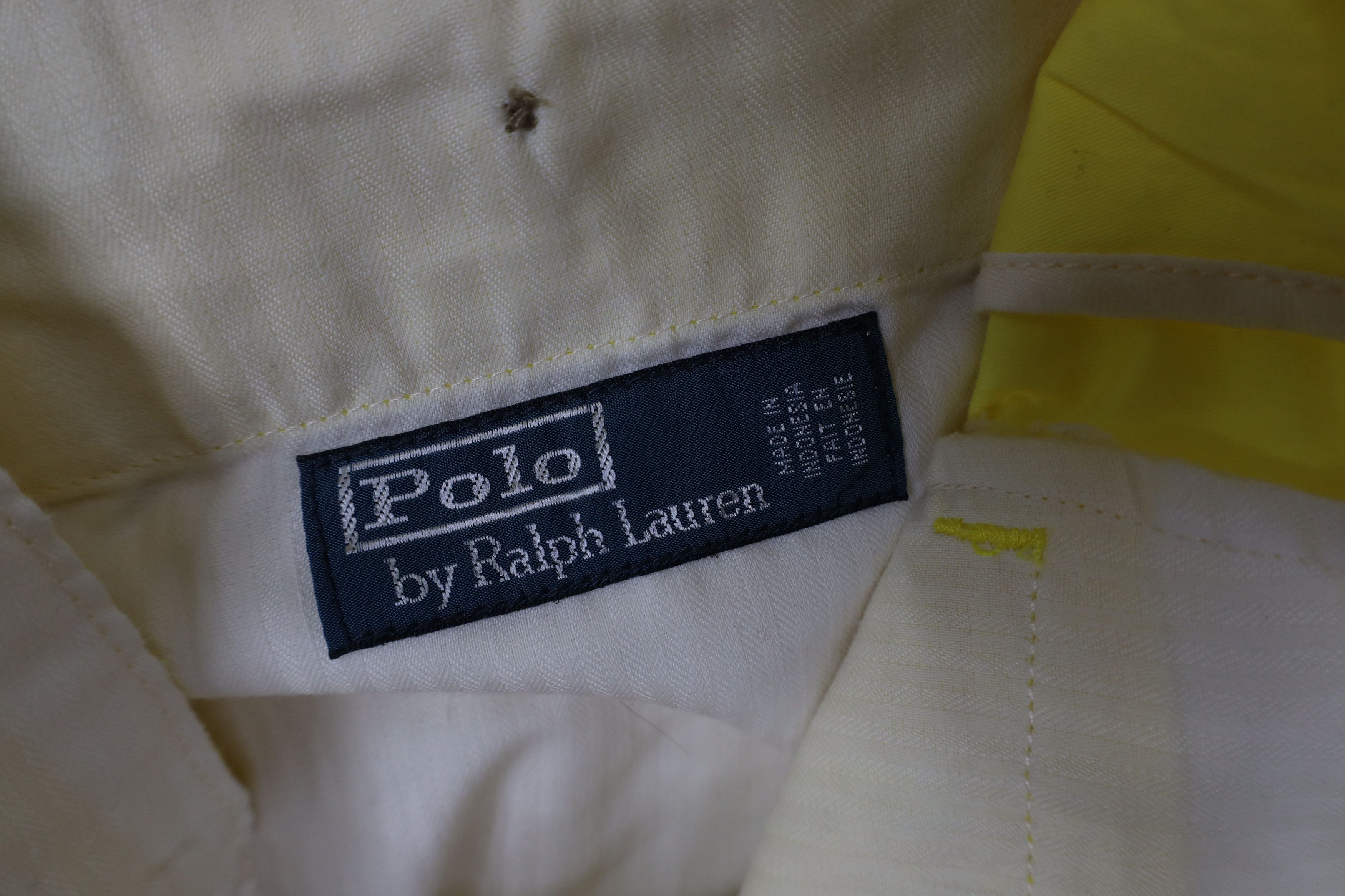Ralph Lauren Vintage 90s Ralph Lauren Above Knee Chino Golf Shorts Yellow Size US 30 / EU 46 - 7 Thumbnail