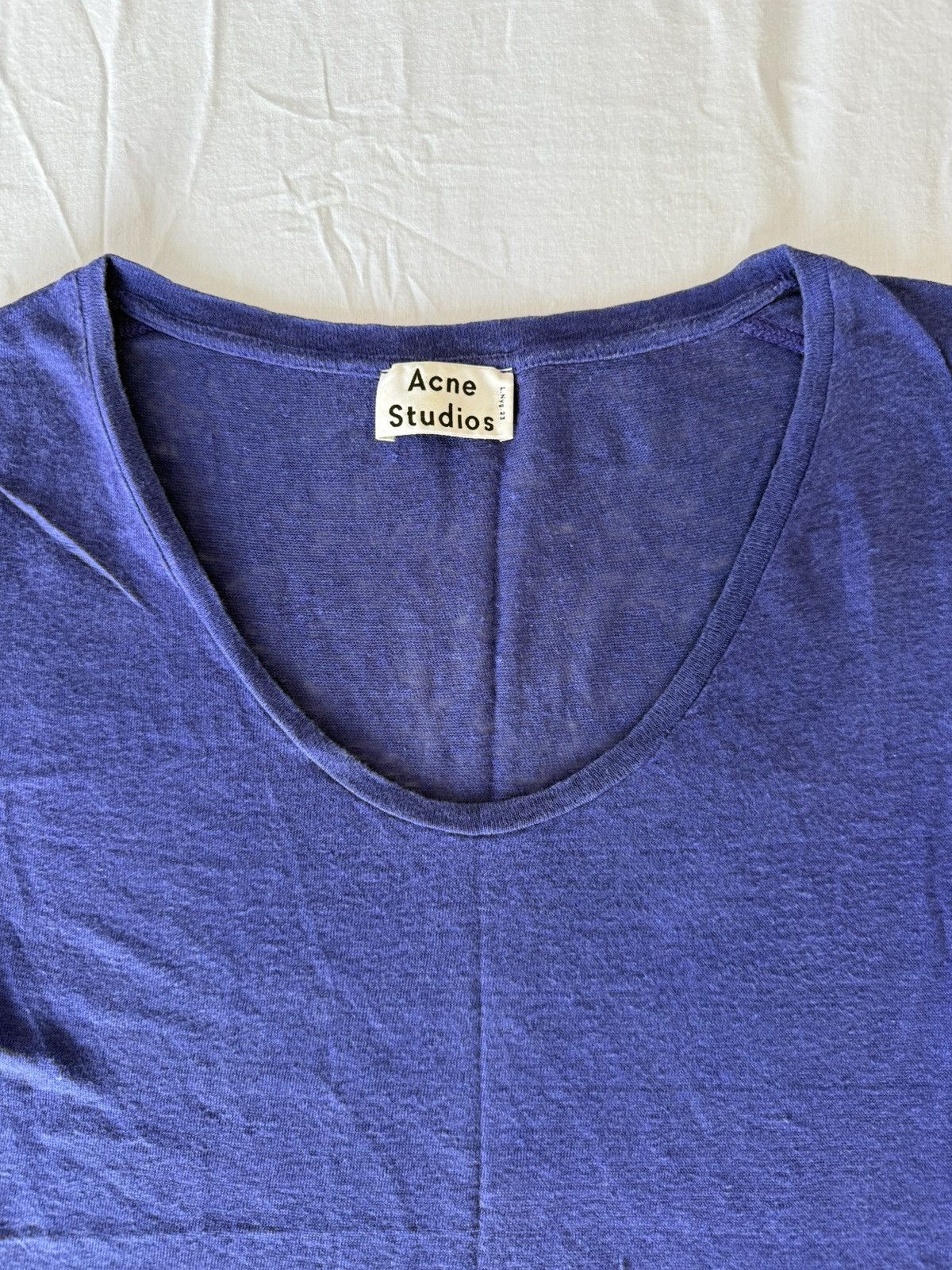 Acne Studios Acne studios Linen T-shirt Size US M / EU 48-50 / 2 - 2 Thumbnail
