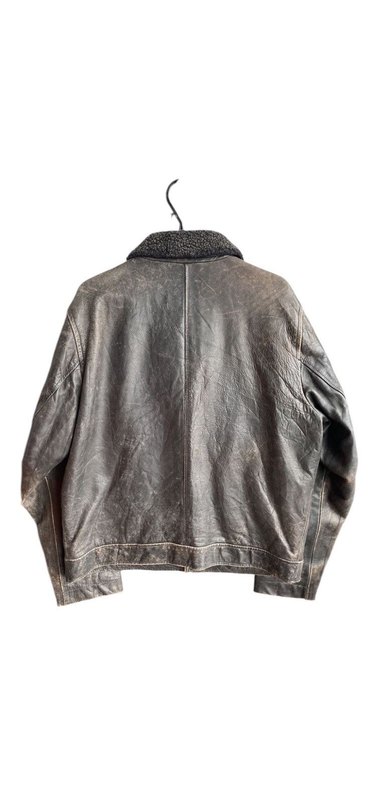 Gap Vintage Gap Sun Faded Leather Jacket Size US M / EU 48-50 / 2 - 2 Thumbnail