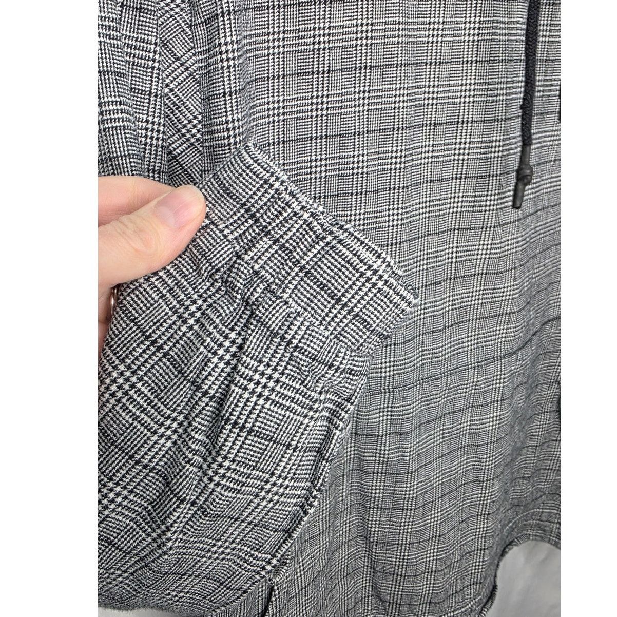 Other Lost Brand Black Glen Check Plaid Hoodie Medium Streetwear Size US M / EU 48-50 / 2 - 6 Thumbnail