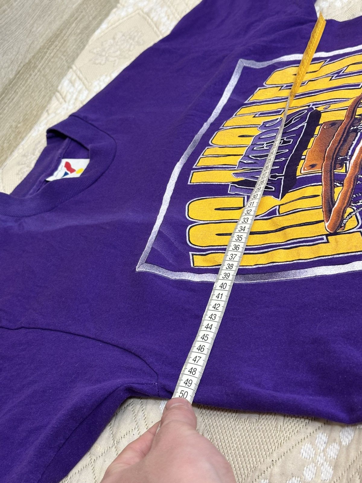 NBA 🔥 90s Lakers Los Angeles NBA Basketball Vintage T Shirt USA Size US L / EU 52-54 / 3 - 11 Thumbnail