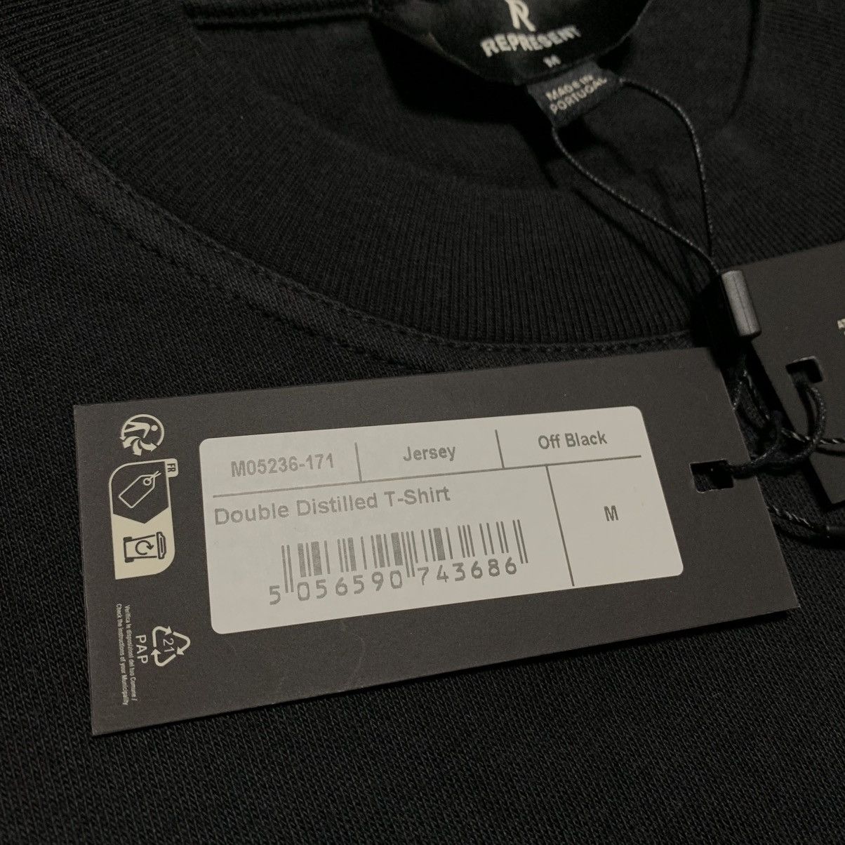 Represent Clo. Represent Medium Double Distilled Off Black Tee Size US M / EU 48-50 / 2 - 5 Thumbnail