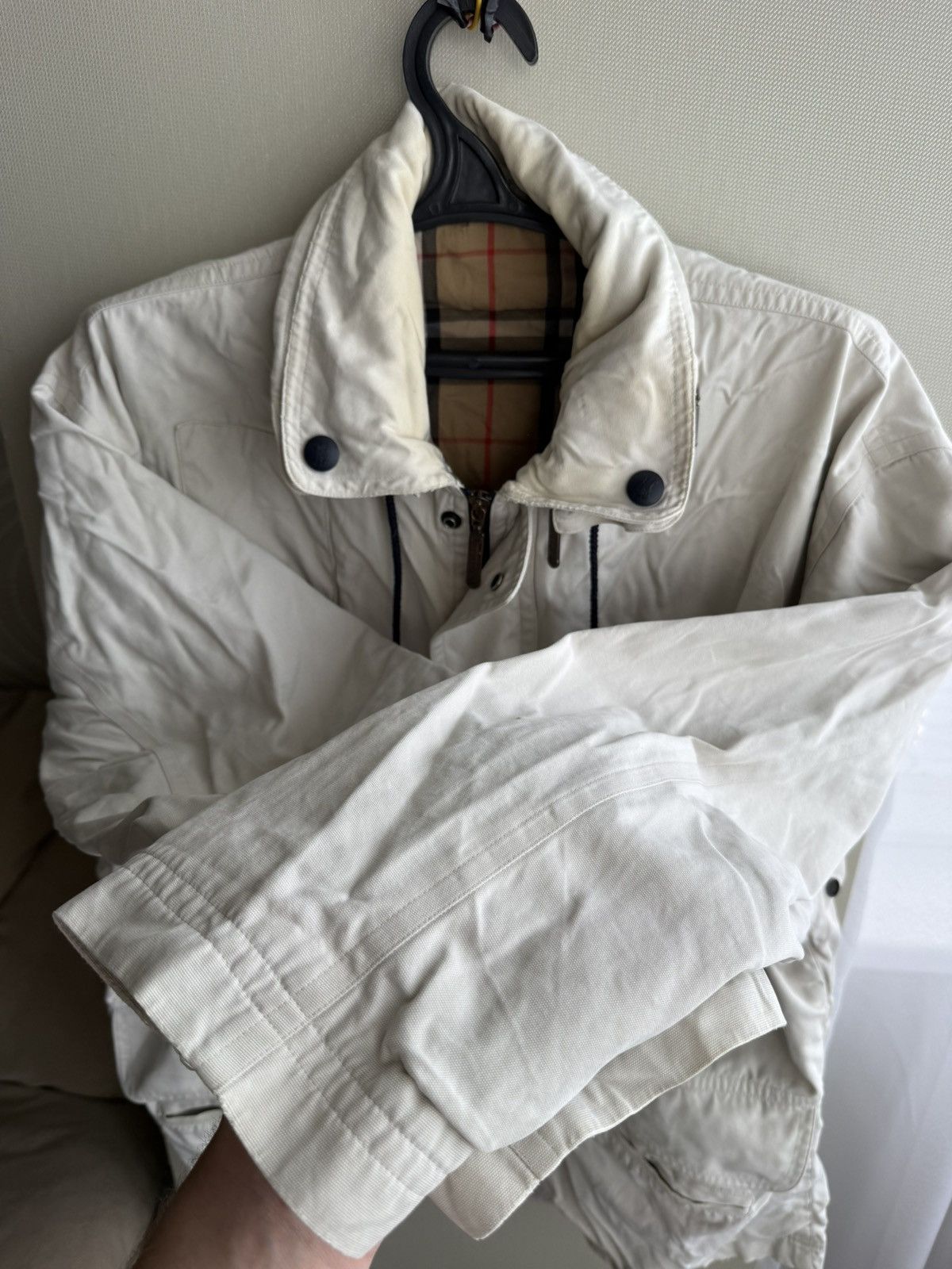 Burberry Burberrys of London Hooded Rain Coat Jacket Beige Size L |G1 Size US L / EU 52-54 / 3 - 12 Thumbnail