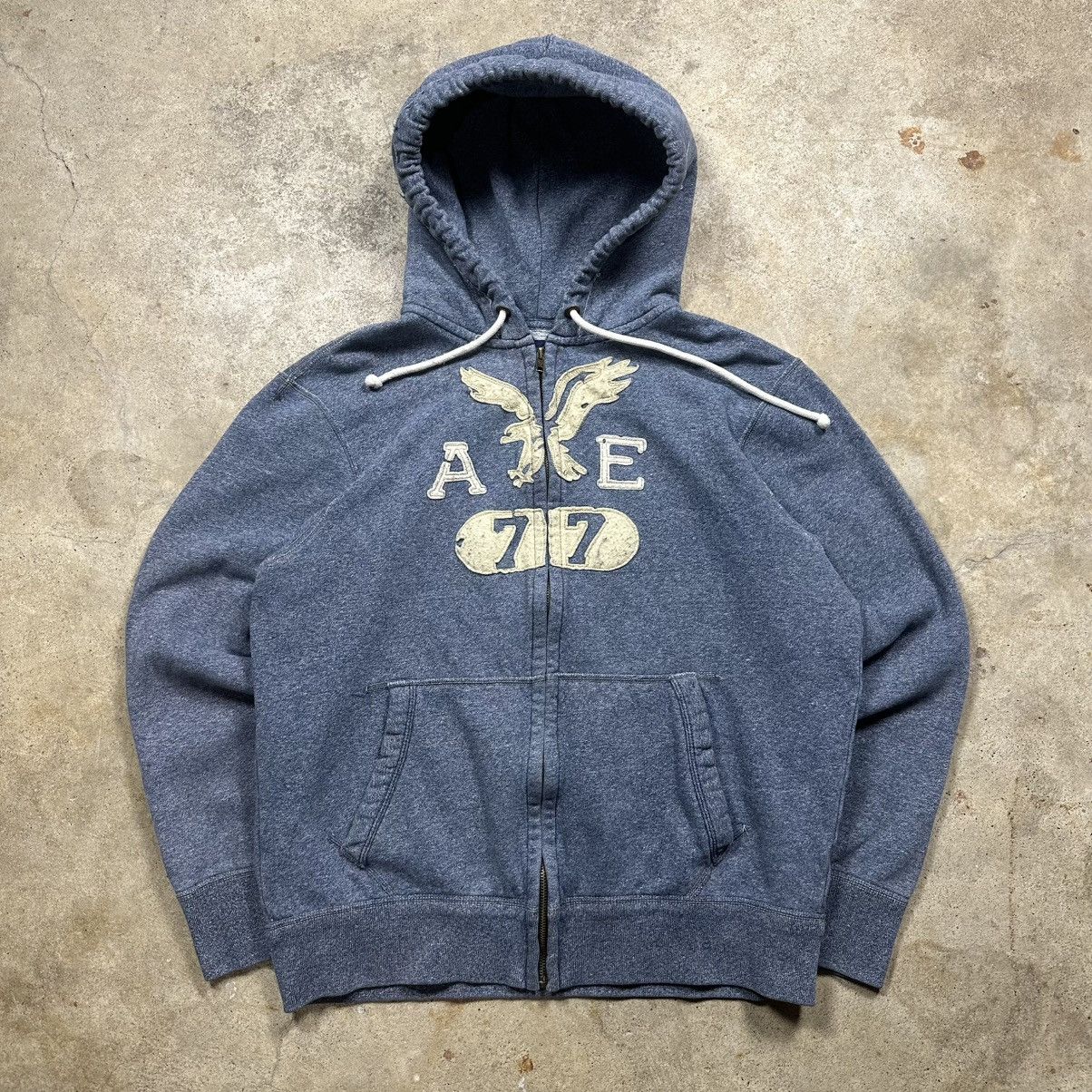 American Eagle Outfitters Vintage Y2K American Eagle Big Logo Zip Up Hoodie Size M Size US M / EU 48-50 / 2 - 1 Thumbnail