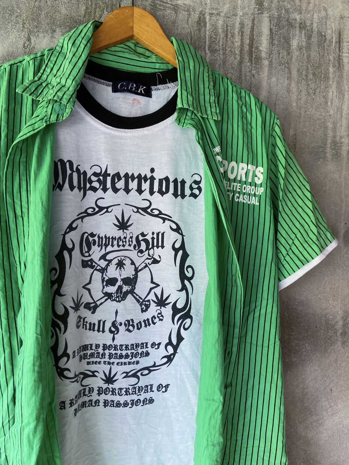 Other MYSTERRIOUS CYPRESS HILL DOUBLE LAYER TEE BUTTON UP SHIRT Size US M / EU 48-50 / 2 - 5 Thumbnail