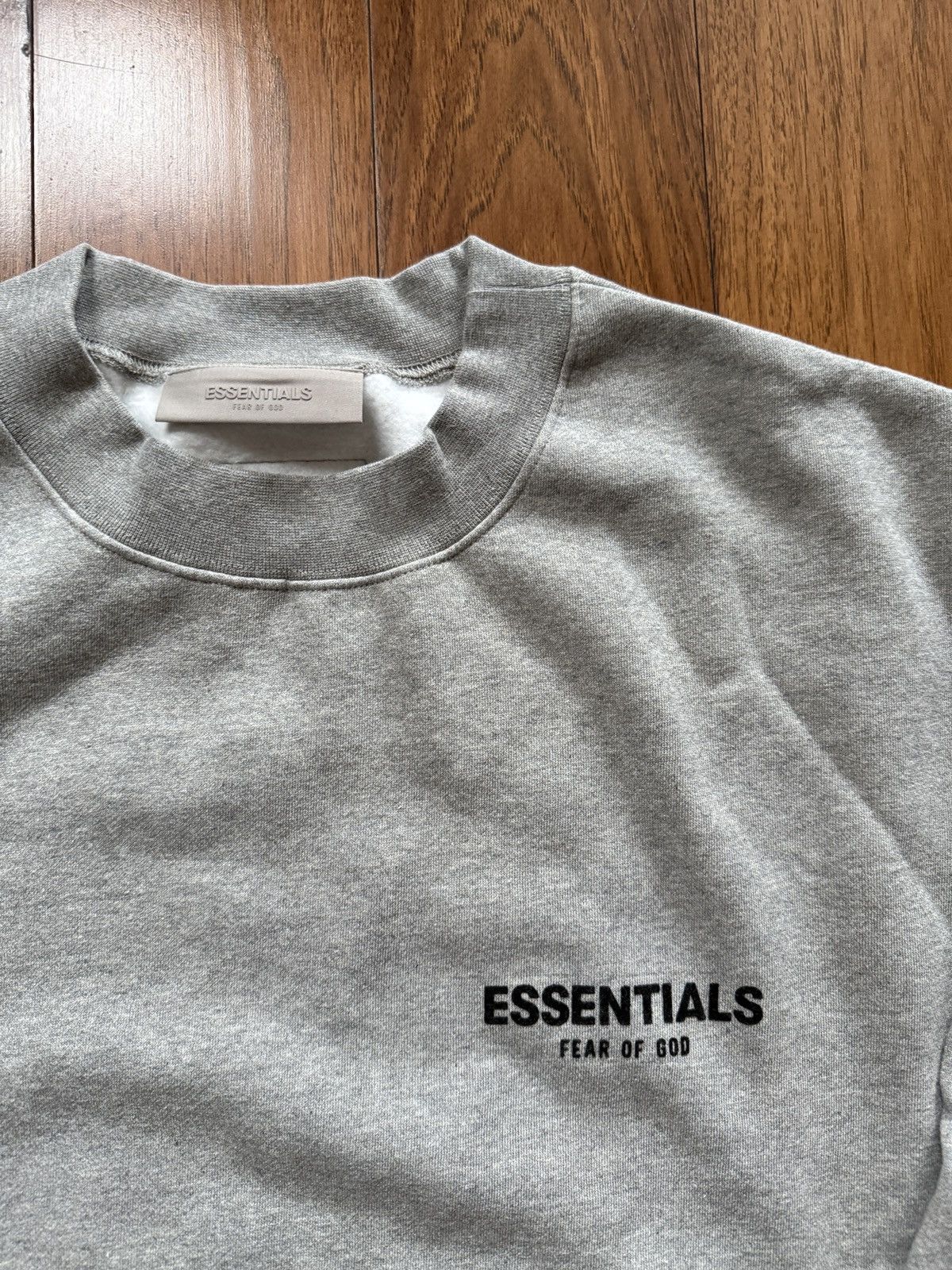 Essentials × Fear of God × Pacsun Fear of God Essentials Dark Oatmeal Grey Crewneck Sweatshirt Size US XXL / EU 58 / 5 - 3 Thumbnail