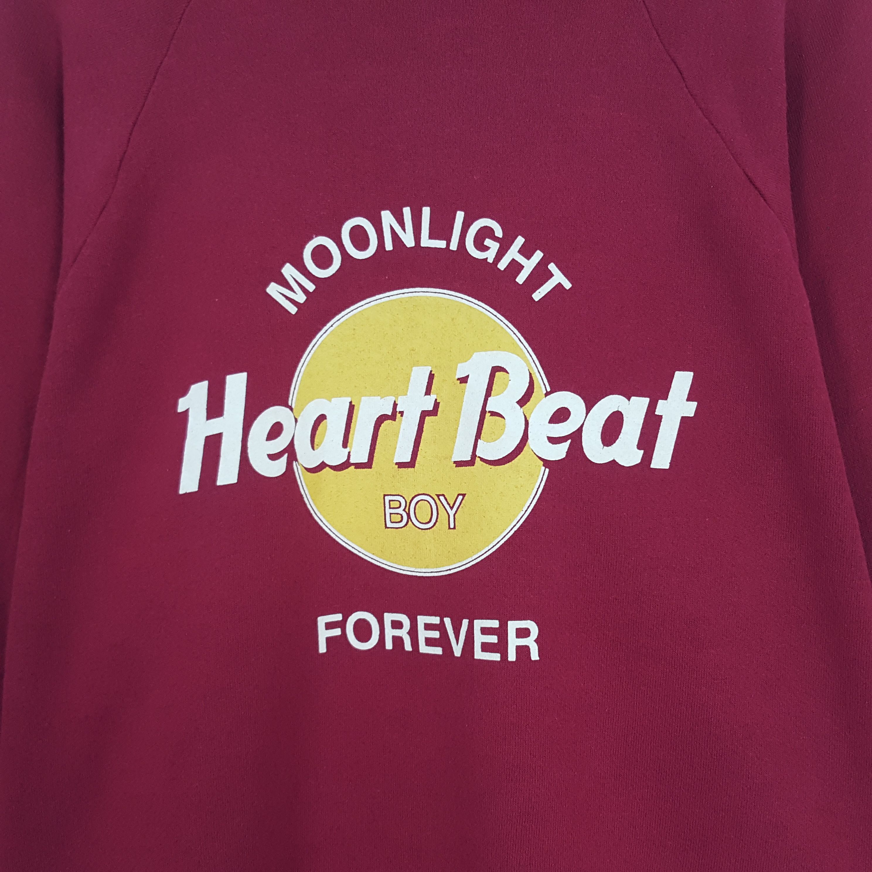 Vintage Vintage Heart Beat Sweatshirt Boy Sweatshirt Size US L / EU 52-54 / 3 - 2 Thumbnail