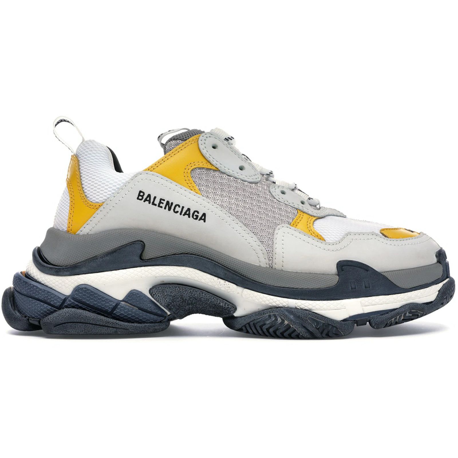 Balenciaga Balenciaga Triple S Split White Grey Yellow Flat Platform Size US 6 / EU 39 - 1 Thumbnail