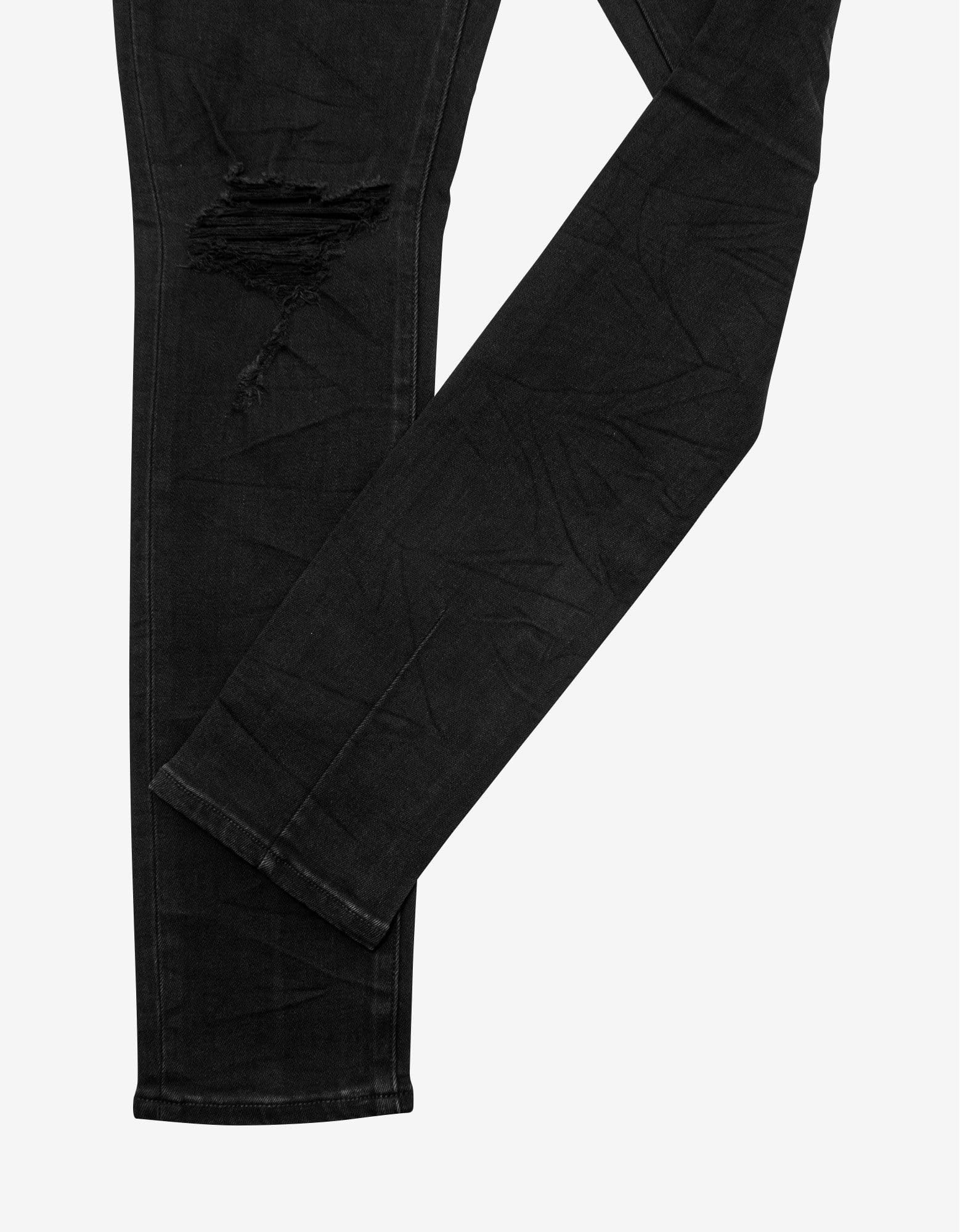NEUW Denim Rebel Skinny Friction Distressed Black Jeans Size US 32 / EU 48 - 5 Thumbnail