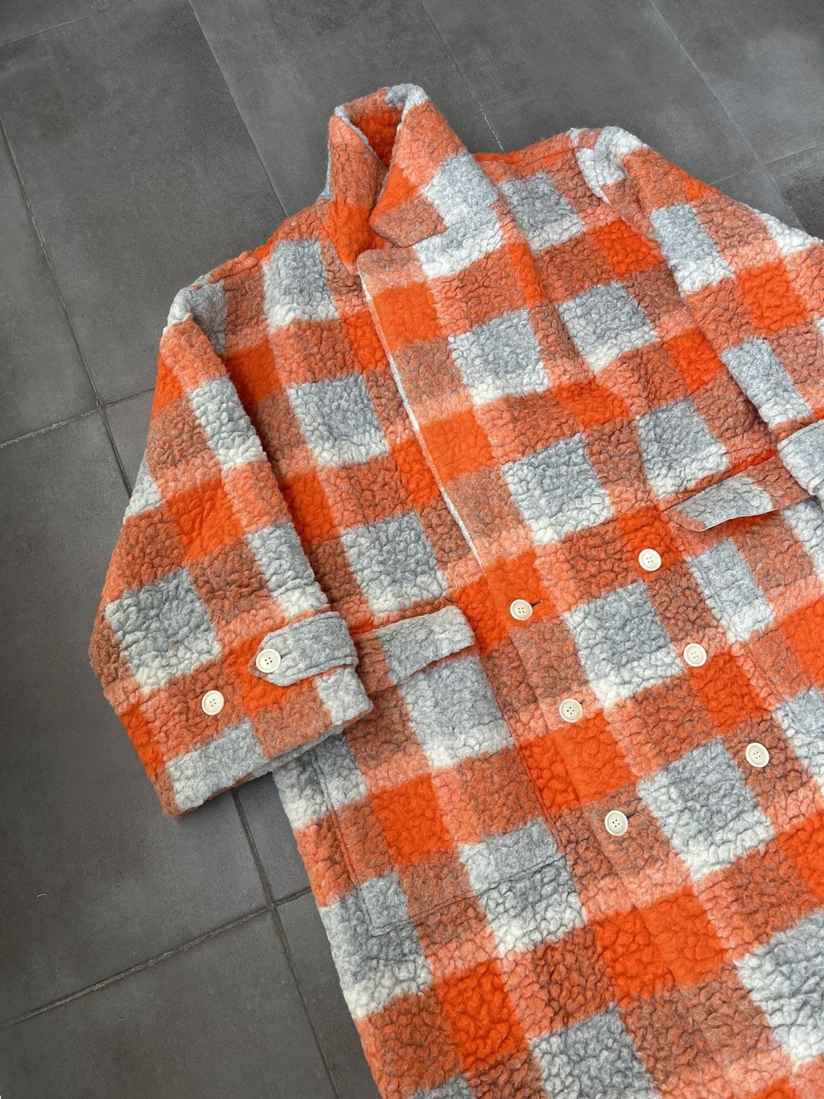 Henrik Vibskov !DS! AW22 Henrik Vibskov Checkered Ahoy Long Coat Size US XL / EU 56 / 4 - 11 Thumbnail