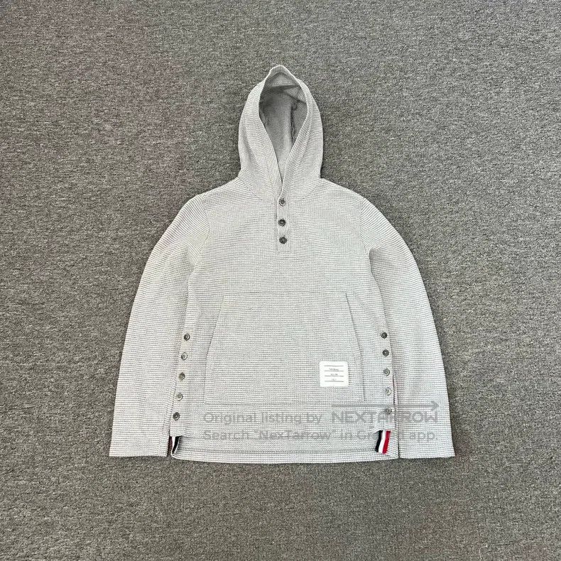 Thom Browne Thom Browne Waffle Hooded Sweatshirt Size US XS / EU 42 / 0 - 1 Thumbnail