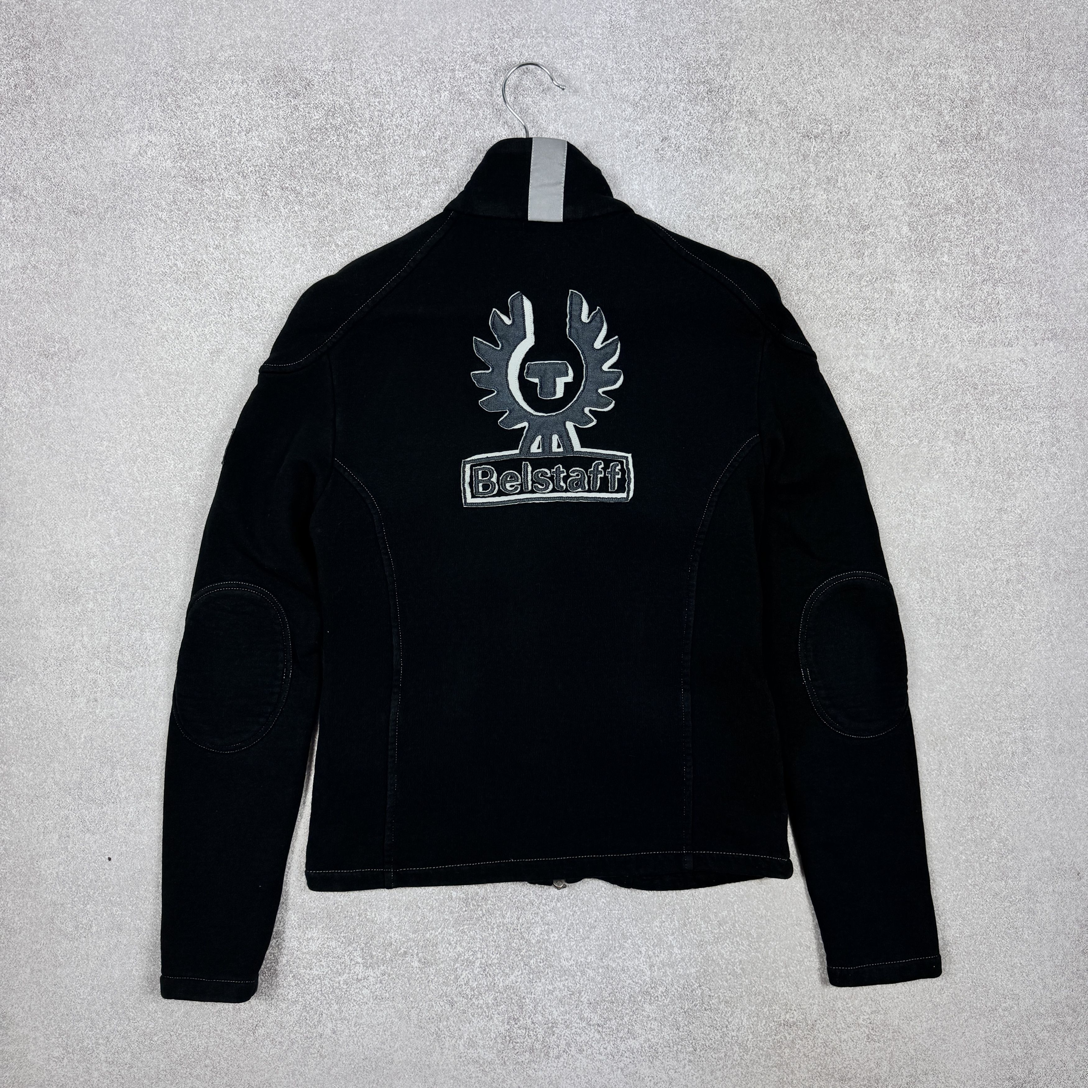 Belstaff Women`s Belstaff Black Big Logo Cotton Jacket Size 46 Size S / US 4 / IT 40 - 1 Thumbnail