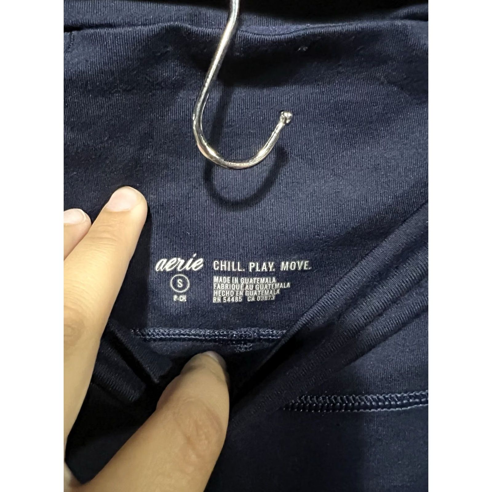Vintage Aerie Leggings Womens Small Blue Chill Play Move Gym Athleisure Work Out Casual Size 28" / US 6 / IT 42 - 2 Thumbnail