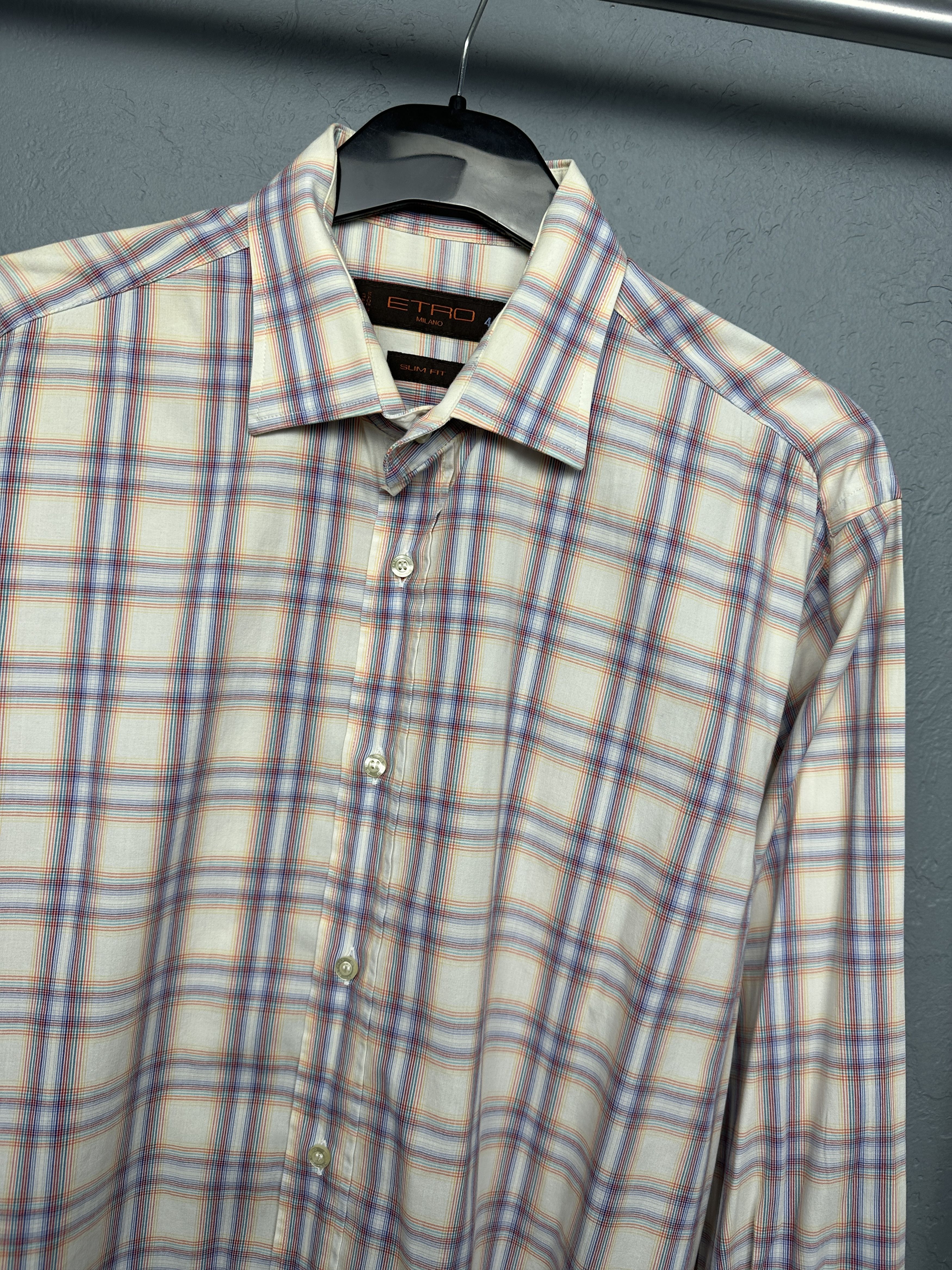 Etro Etro Milano Mens Long Sleeve Shirt Size US L / EU 52-54 / 3 - 2 Thumbnail