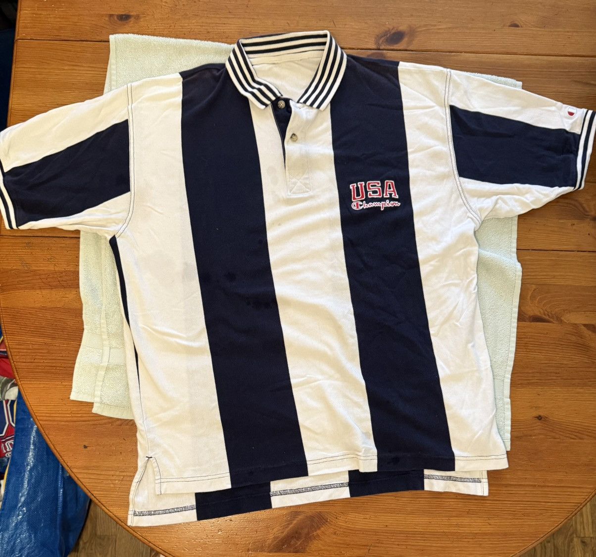 Champion × Vintage Vintage USA Champion Polo Size US L / EU 52-54 / 3 - 1 Thumbnail