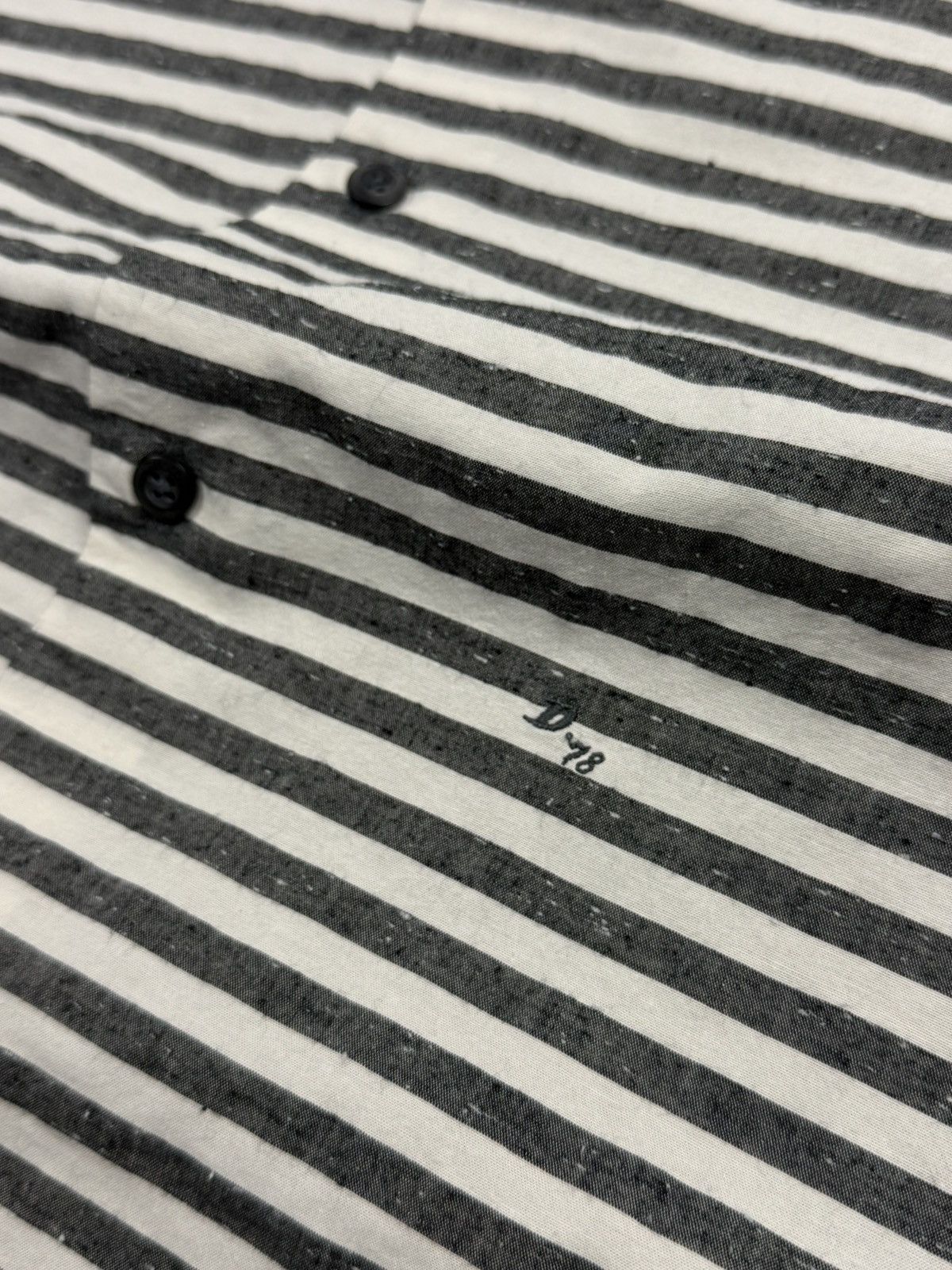 Diesel Diesel Vintage Prison Style Striped Button Shirt Cotton Gray Size US M / EU 48-50 / 2 - 15 Thumbnail