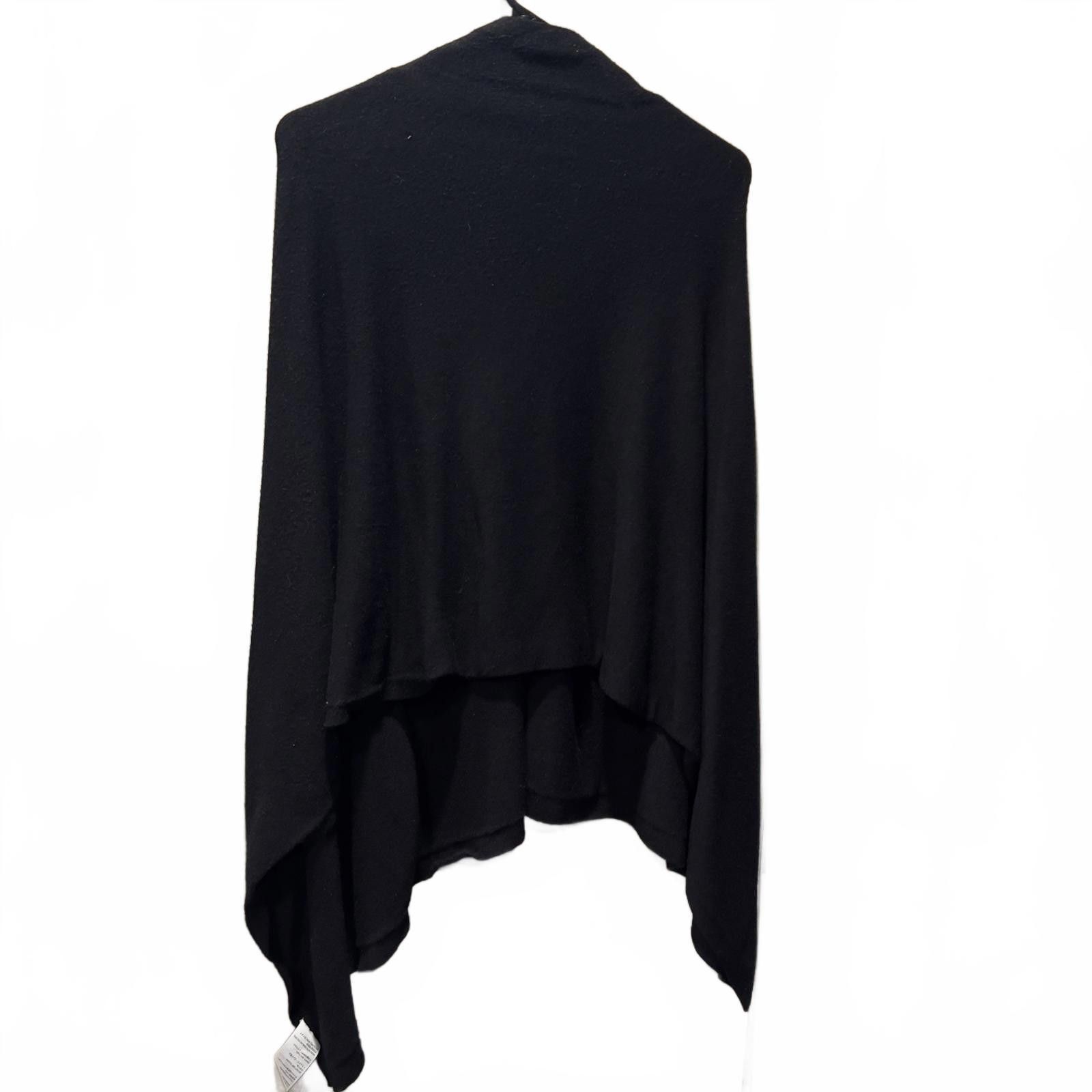 Other Puli Women's Black Wrap Sweater with Button Closure Size ONE SIZE - 2 Thumbnail