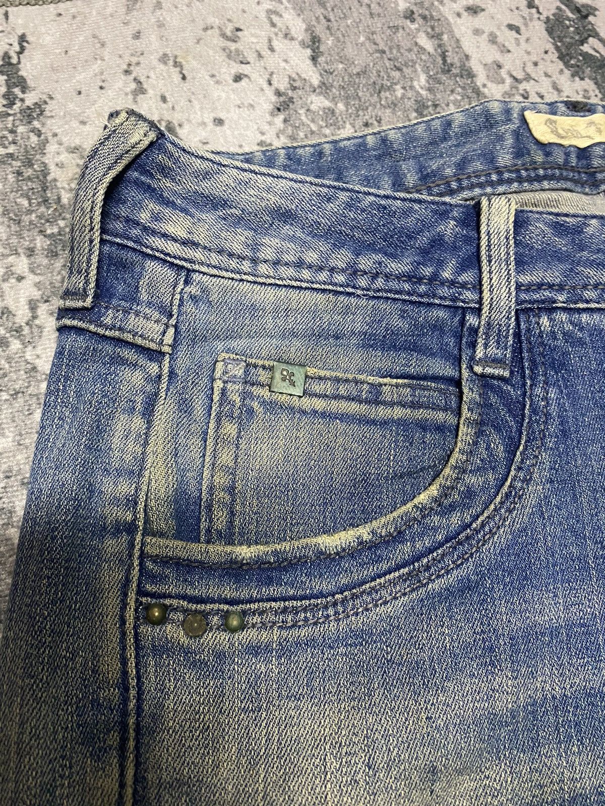 Japanese Brand Japanese Brand Cook Jeans Distressed Denim Jeans Size US 34 / EU 50 - 9 Thumbnail
