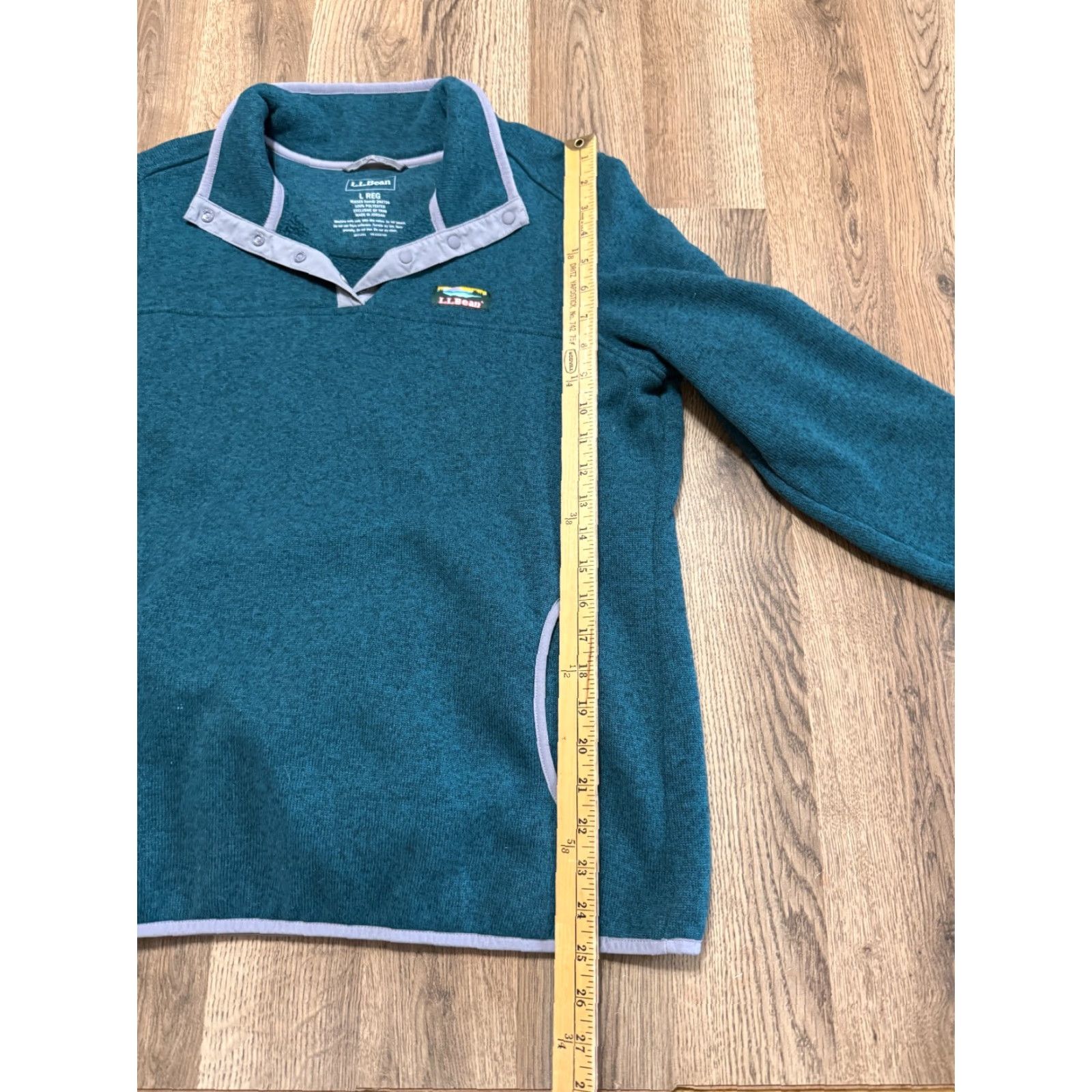 Vintage L.L.Bean Sweater Men's Size Large Green 1/4 Buttons Pullover Long Sleeve Vintage No (adjusted to fit 200-char max and rules) Size US L / EU 52-54 / 3 - 7 Thumbnail
