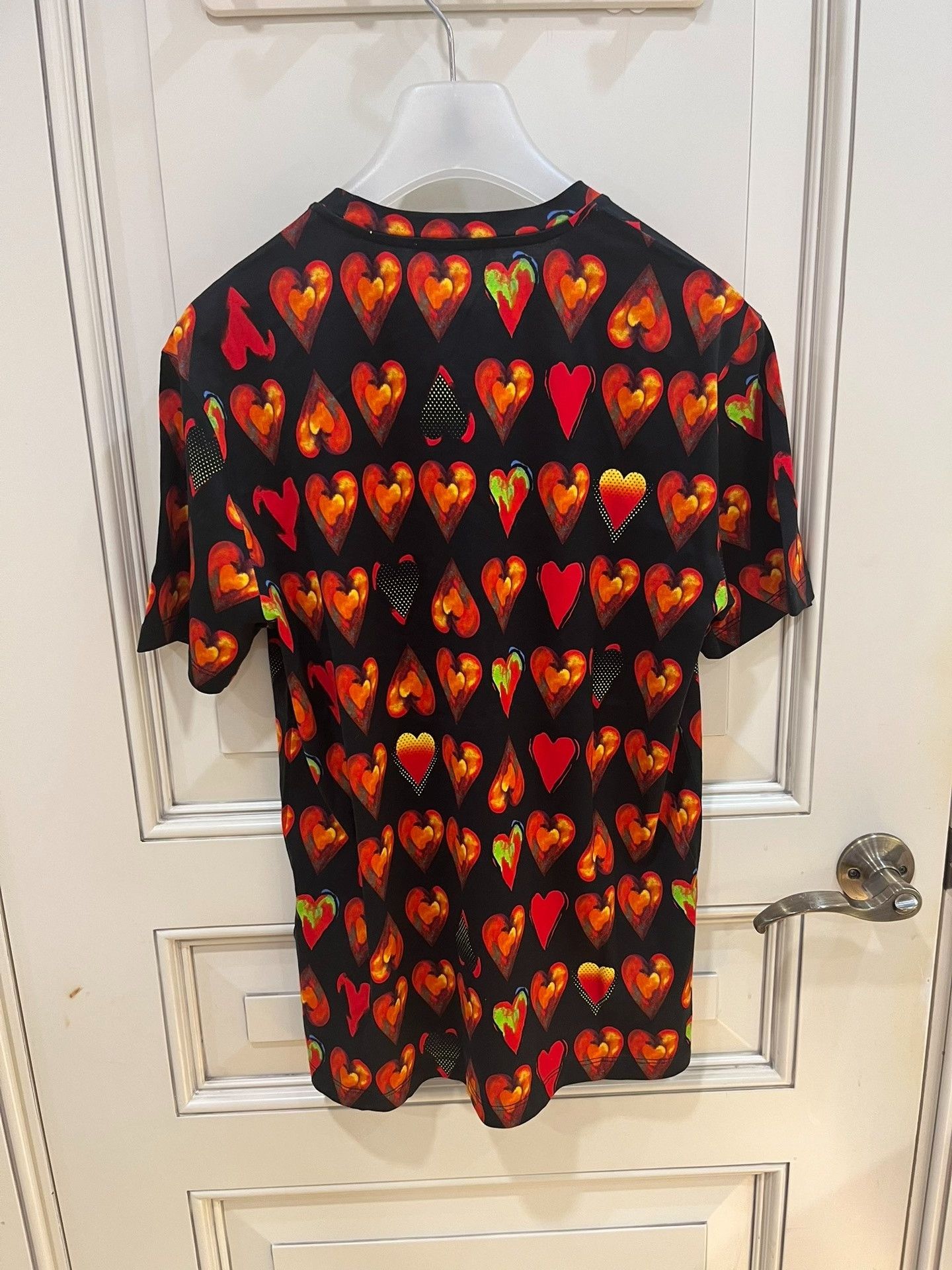 Versace Versace Heart Print T-Shirt M Size US M / EU 48-50 / 2 - 5 Thumbnail
