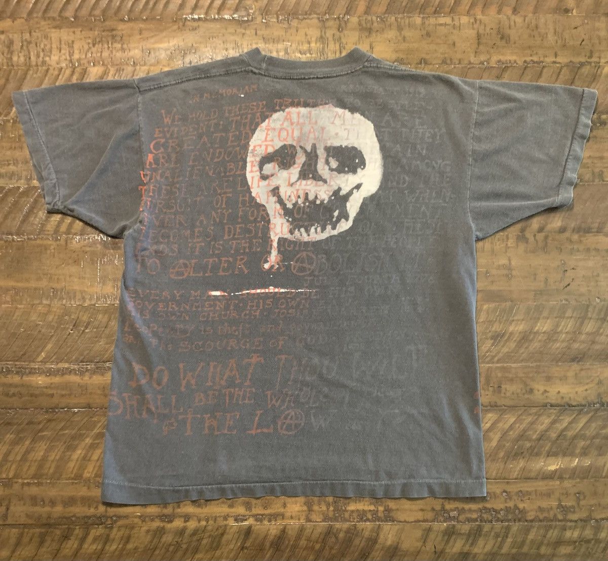 Other Vintage 80s Anarchy Mosquitohead Tee Crowley M/L AOP Size US M / EU 48-50 / 2 - 2 Thumbnail
