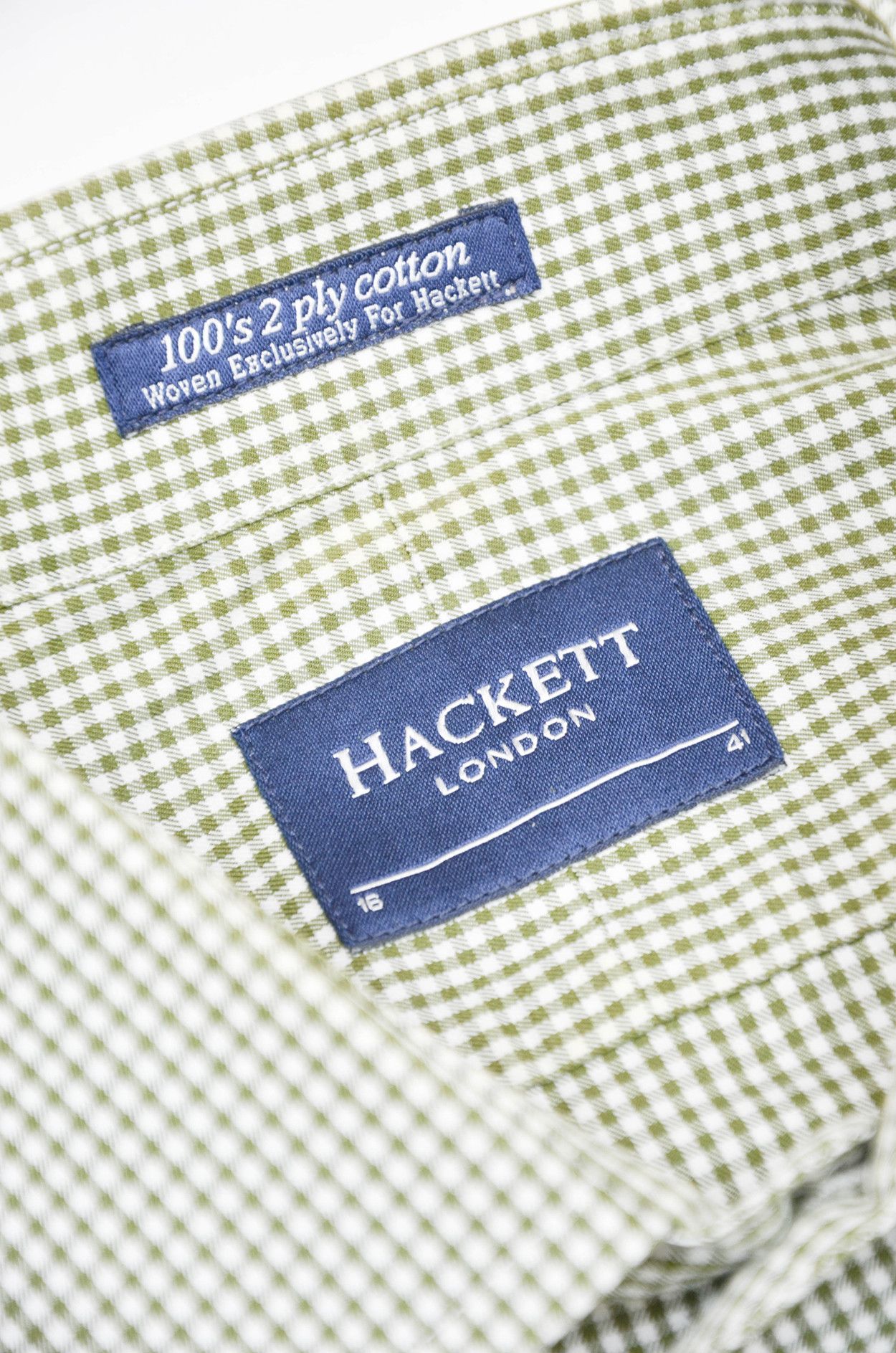 Hackett Hackett Plaid Cotton Button-Down Shirt size 41 Size US L / EU 52-54 / 3 - 6 Thumbnail