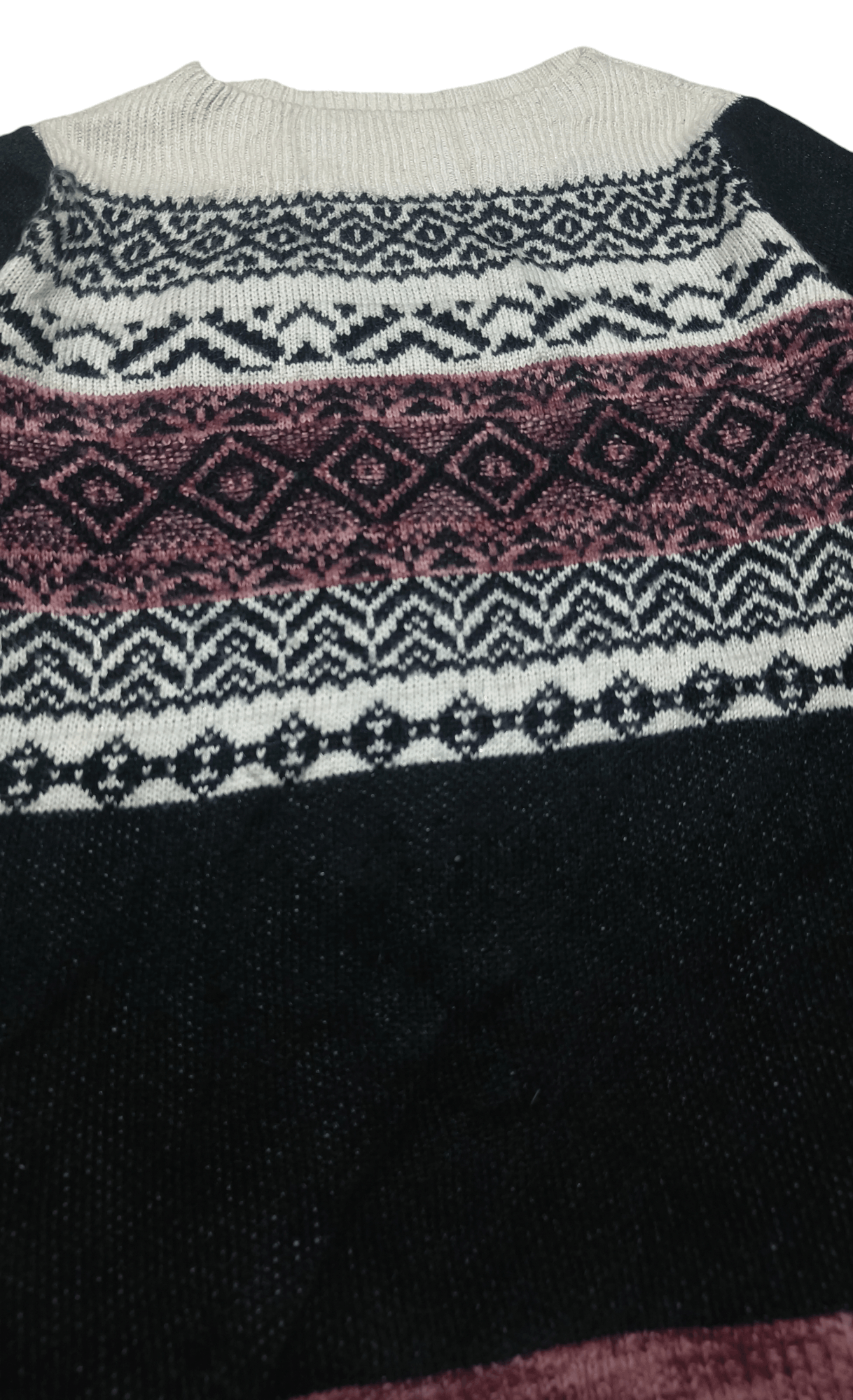 Other Vintage 90s WESTPORT Women's Ethnic Striped Knit Sweater Size L / US 10 / IT 46 - 7 Thumbnail