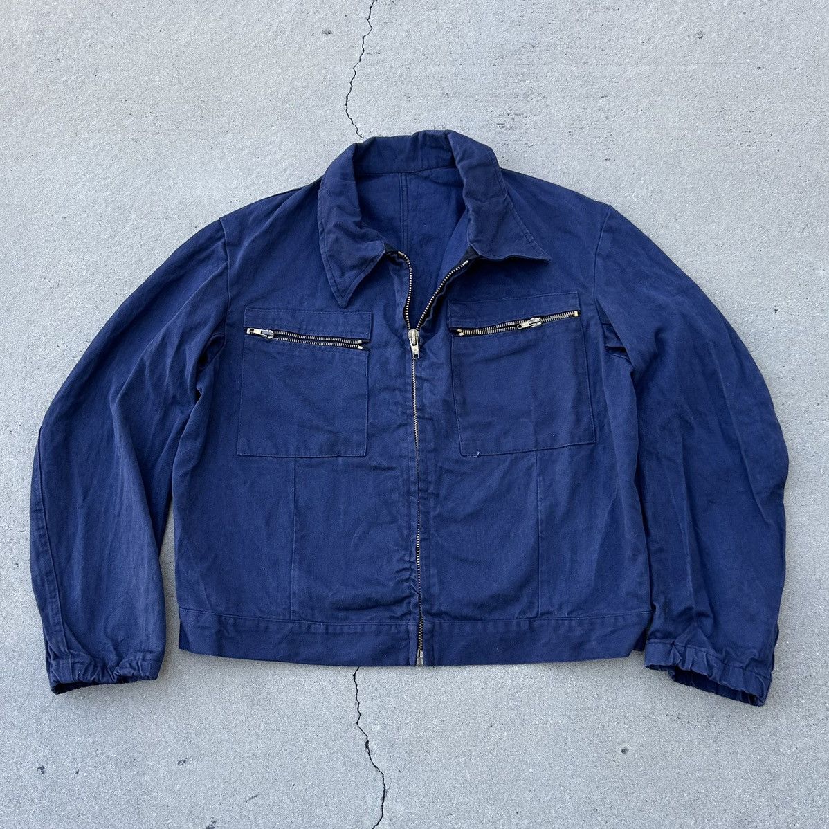 Vintage Vintage Boxy Military Zip Jacket Grailed