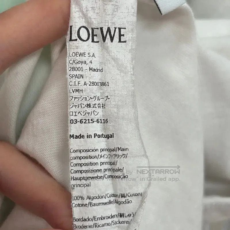 Loewe Loewe White Cotton Graphic Tee for Women . Size L / US 10 / IT 46 - 5 Thumbnail