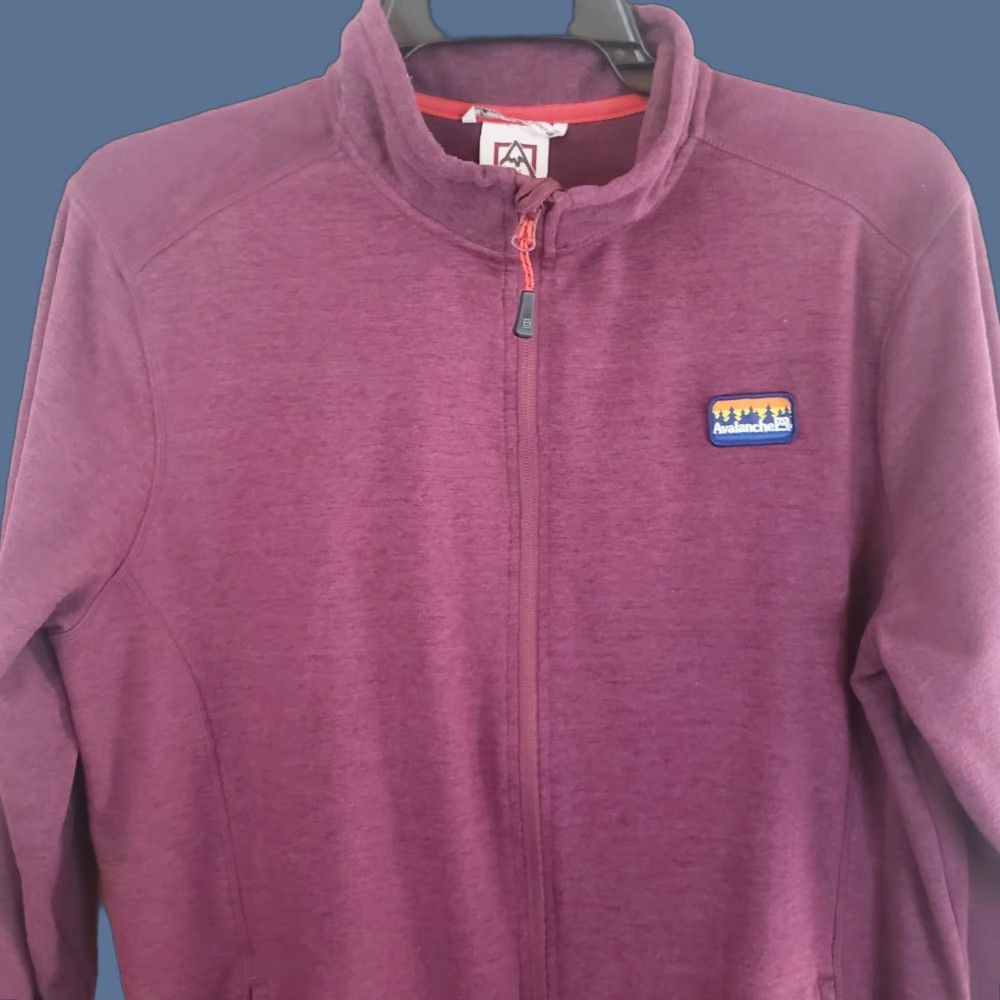 Avalanche Avalanche Jacket Full Zip Stand-Up Collar Pockets Maroon M Mens Regular Fit Size US M / EU 48-50 / 2 - 1 Thumbnail