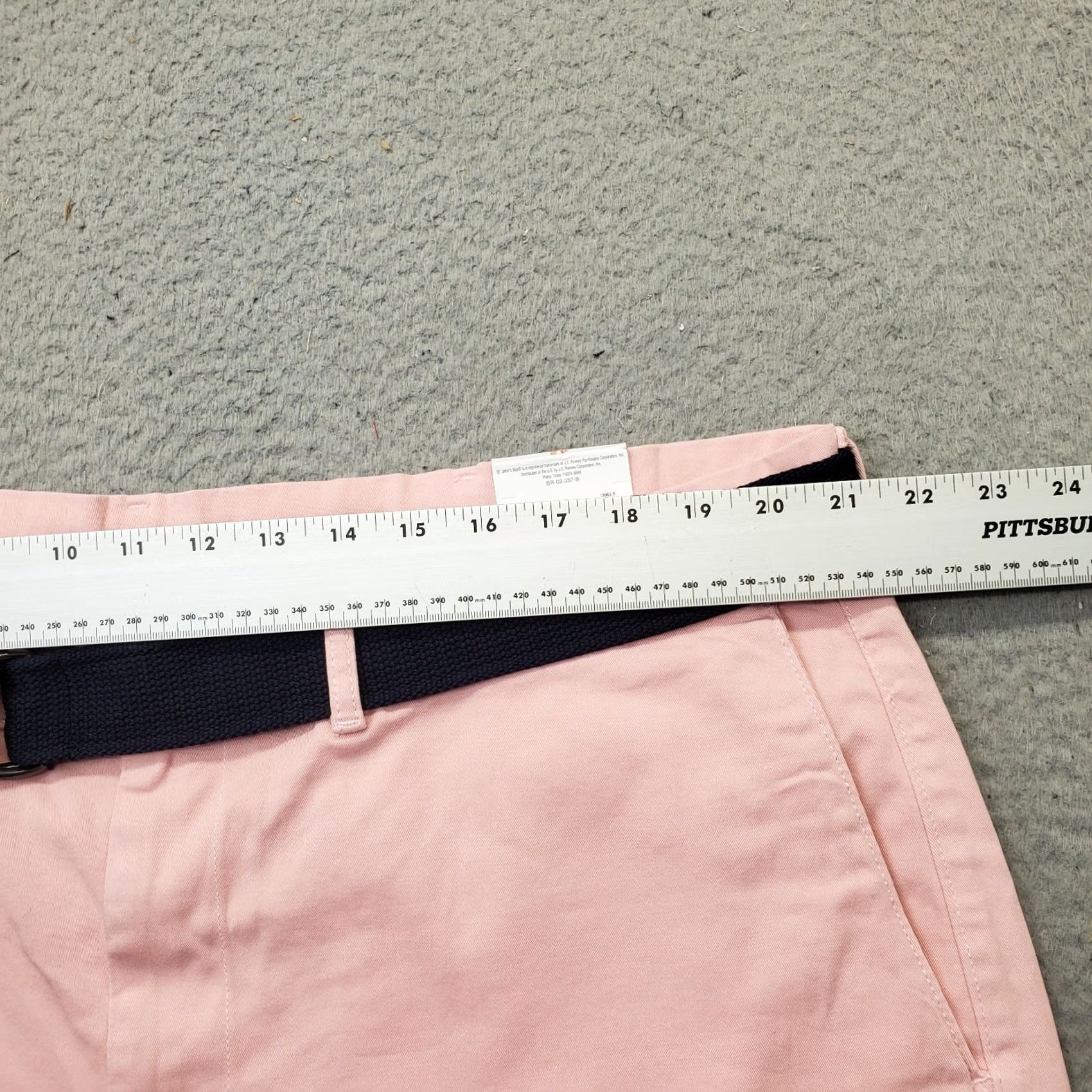 Vintage St. John's Bay Shorts Mens 42 Pink Comfort Stretch Belted Waist Classic Fit Shirt Size US 42 / EU 58 - 5 Thumbnail