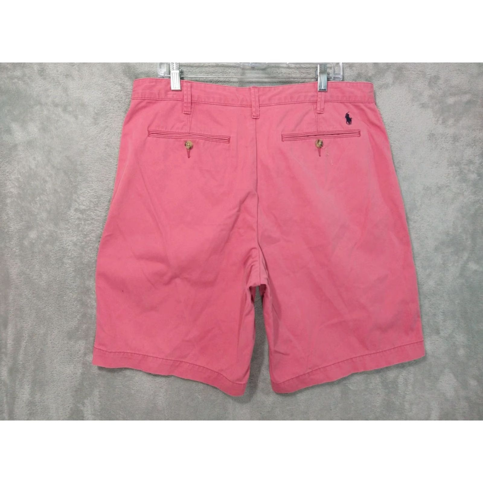 Polo Ralph Lauren Polo Ralph Lauren Shorts Men 36 Pink Relaxed Fit Flat Front Cotton Chino Preppy Size US M / EU 48-50 / 2 - 2 Thumbnail