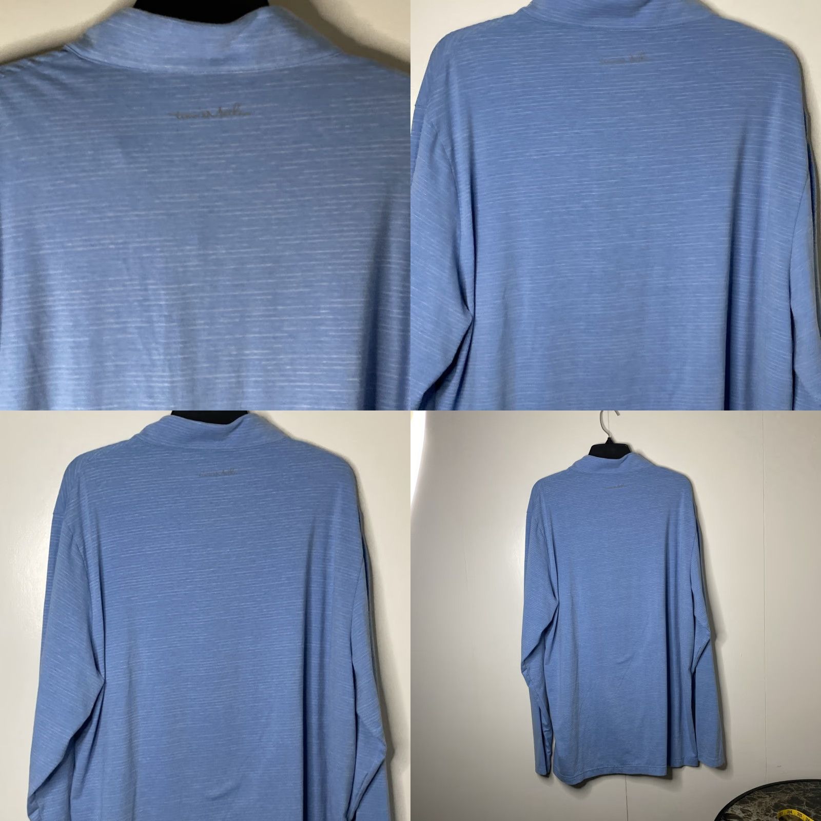 TravisMathew Travis Matthew Quarter Zip Mens 2XL Light Weight Golf Walking Blue Size US XXL / EU 58 / 5 - 9 Thumbnail