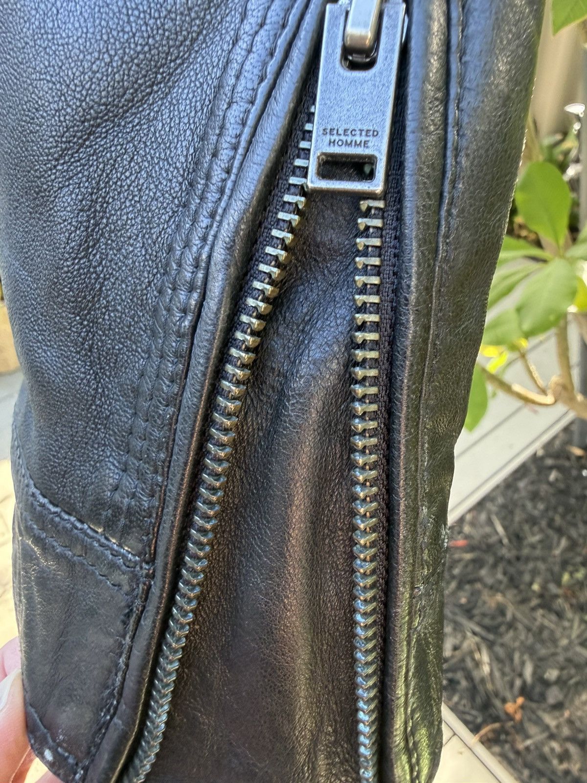 Selected Homme Selected Homme Black Leather Jacket M Size US L / EU 52-54 / 3 - 6 Thumbnail