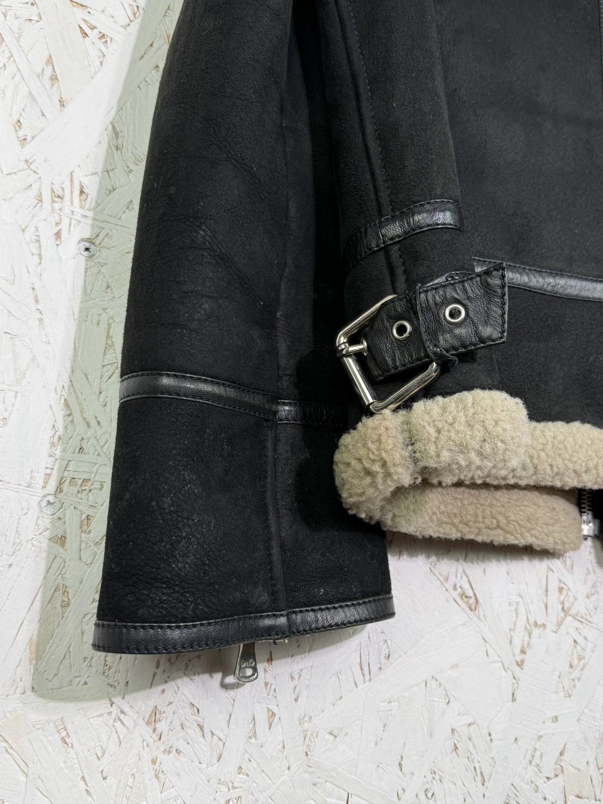 Dolce & Gabbana Dolce & Gabbana Shearling Leather Jacket Black IT 38 Size XS / US 0-2 / IT 36-38 - 8 Thumbnail
